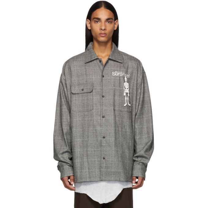 Doublet Oversized Gray "Surprise!" Embroidery Shirt Size US L / EU 52-54 / 3 - 2 Thumbnail