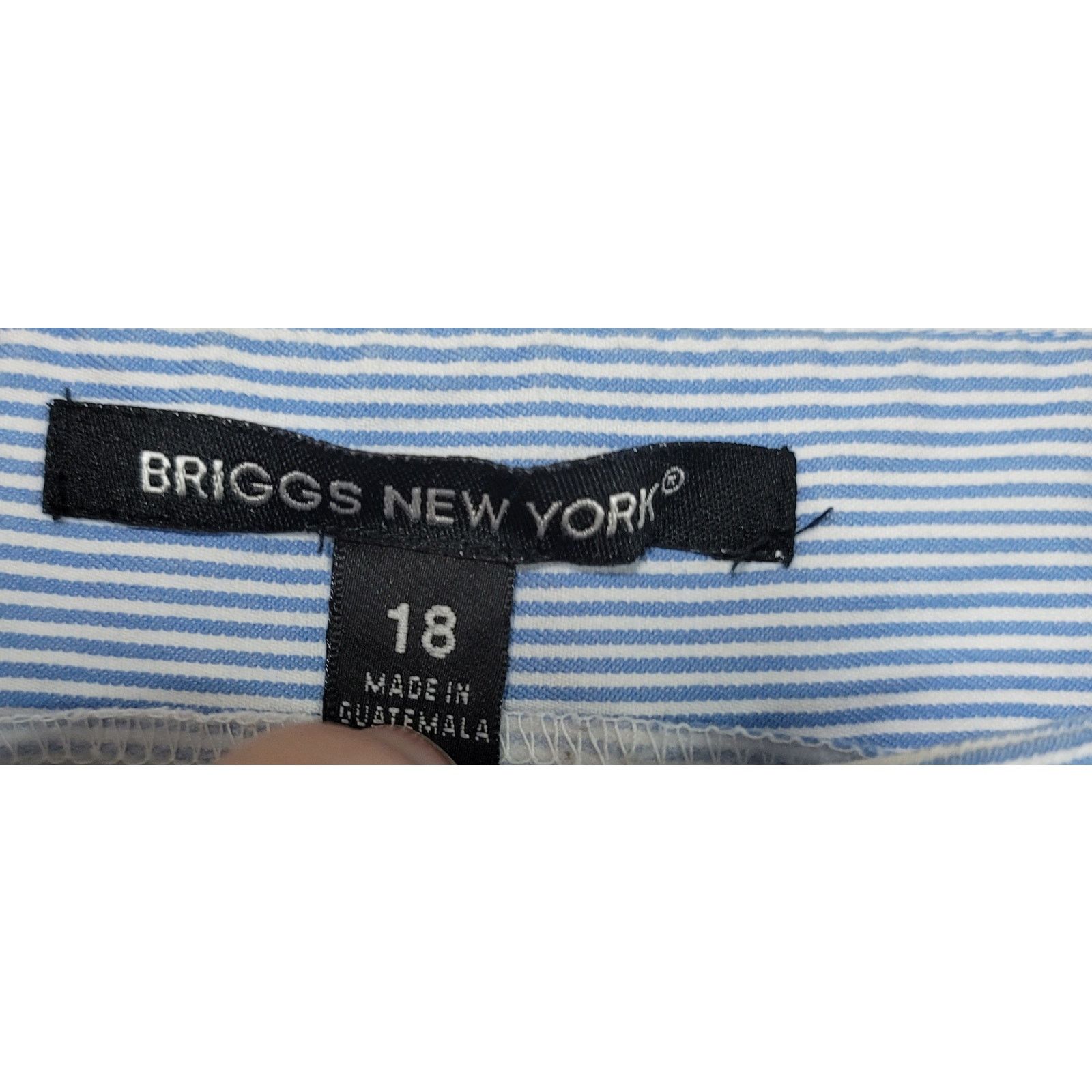 Other Briggs New York Blue White Striped Bermuda Shorts 18 Pockets Size 40" / US 18 - 3 Thumbnail