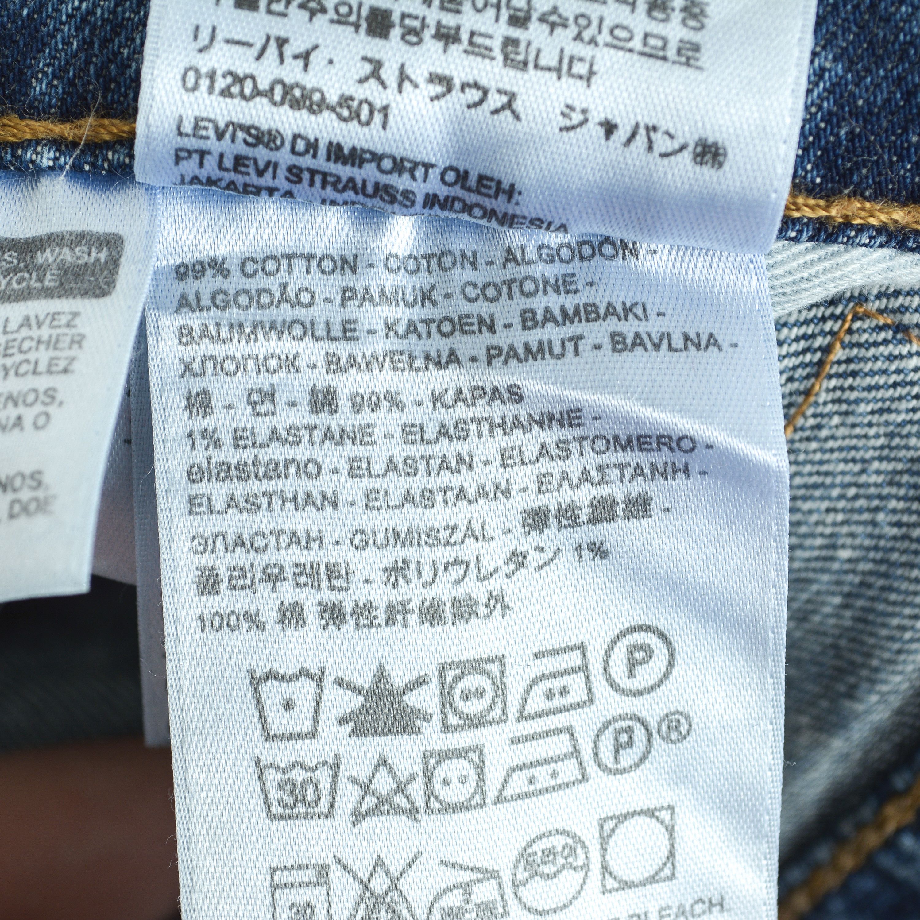 Levi's 512 W30 L30 Slim Tapered Fit Jeans Denim Pants Stretch Size US 30 / EU 46 - 6 Thumbnail