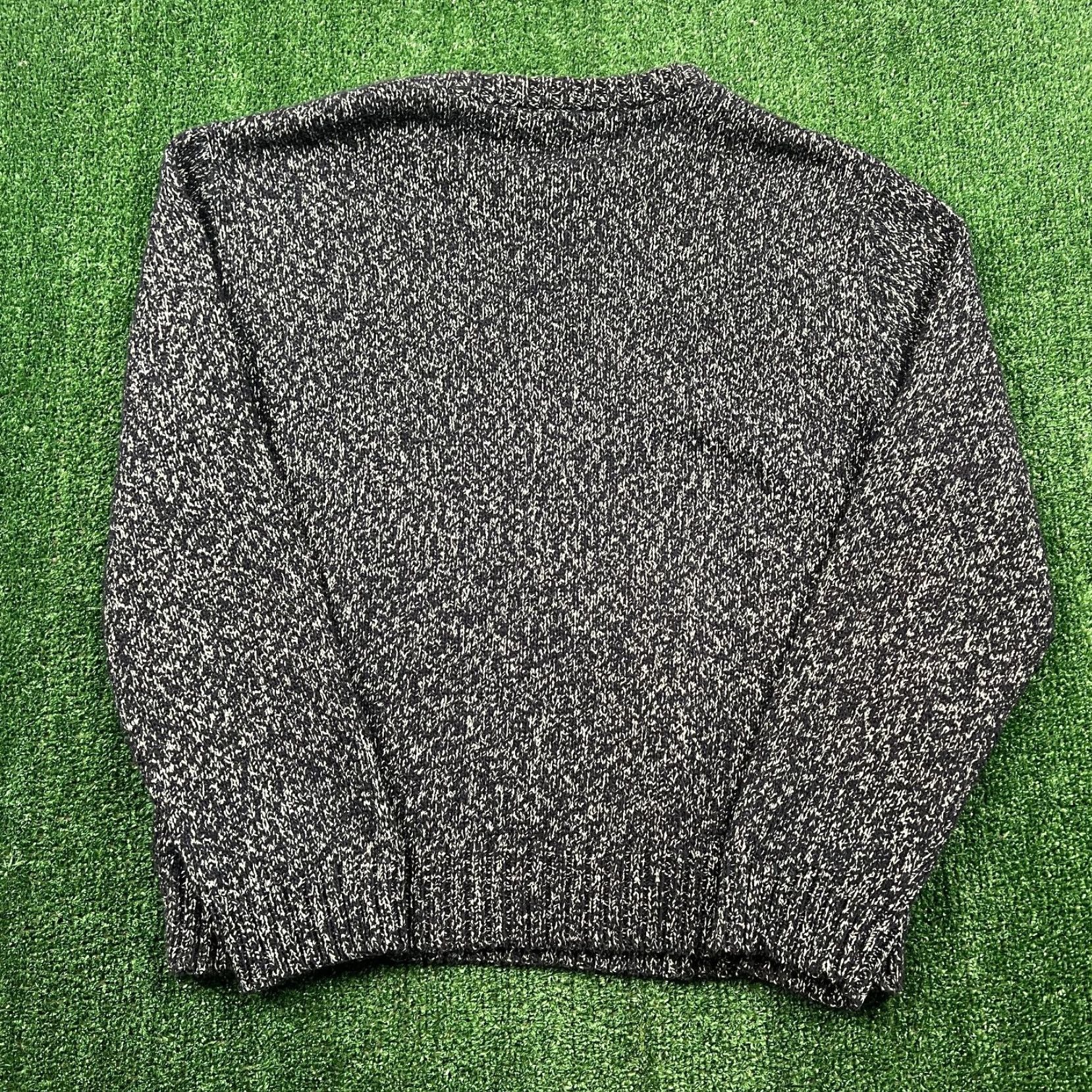 Roots ROOTS Sweater Men XL Navy Blue Heather Knit Crewneck Marled Knit Heathered Cotton Blend Ribbed Cuffs Hem Casual着 Size US XL / EU 56 / 4 - 5 Thumbnail