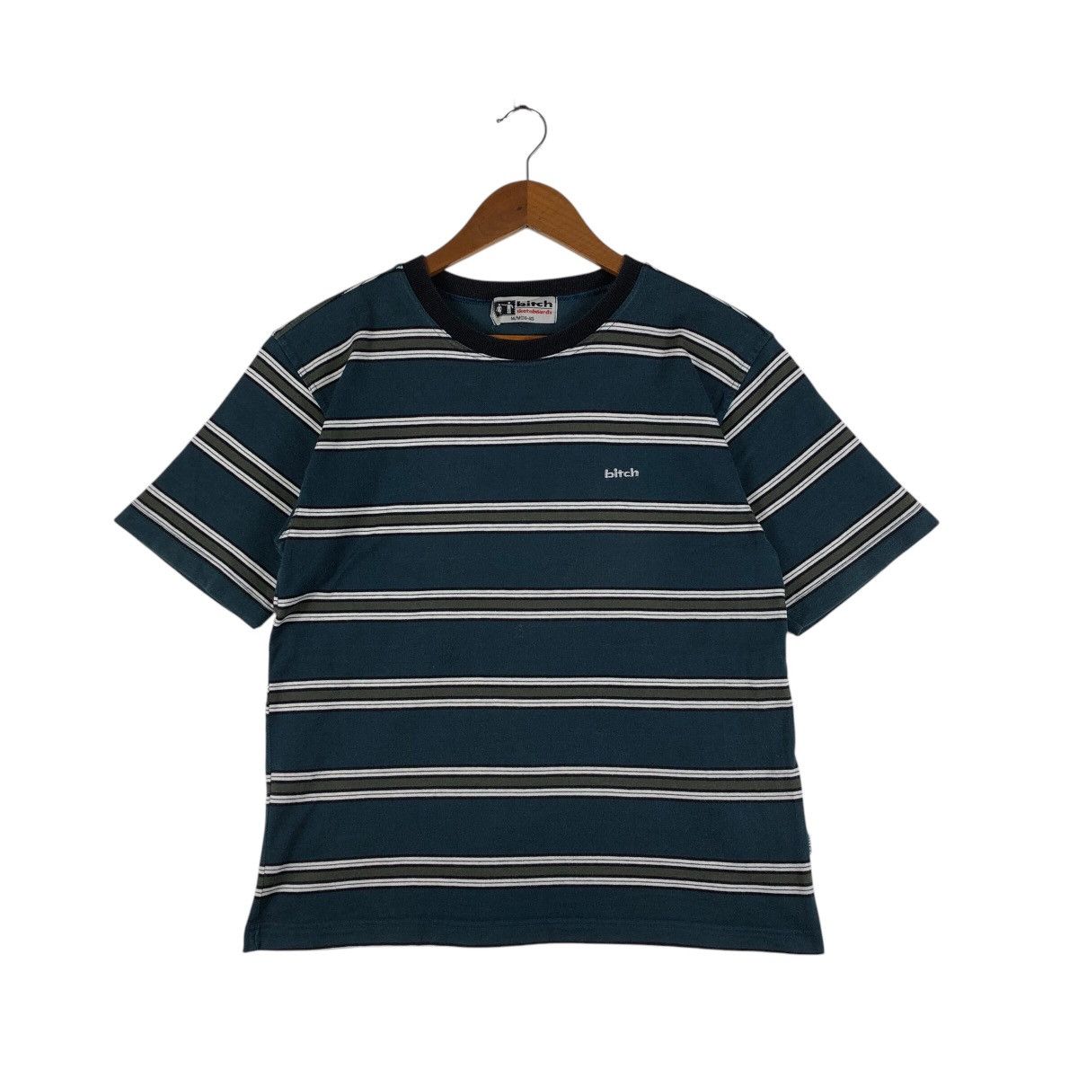 Vintage BITCH Skateboard Vintage Stripe T-Shirt Size US M / EU 48-50 / 2 - 1 Thumbnail