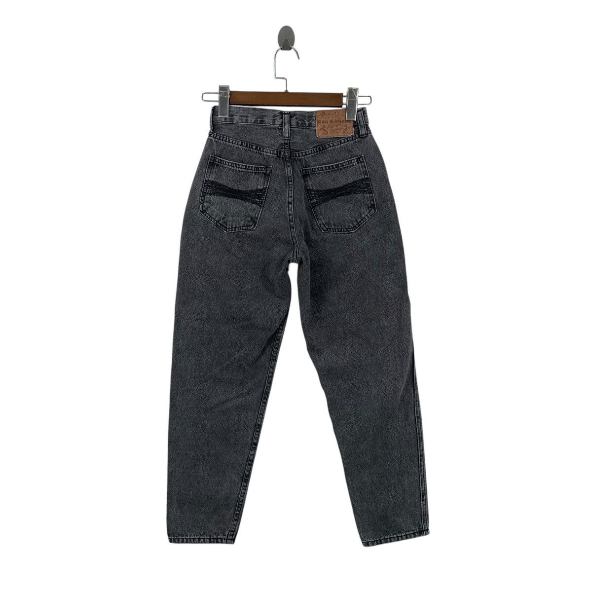 Japanese Brand Rag Machine Japan Faded Black Tapered Jeans Size US 26 / EU 42 - 6 Thumbnail