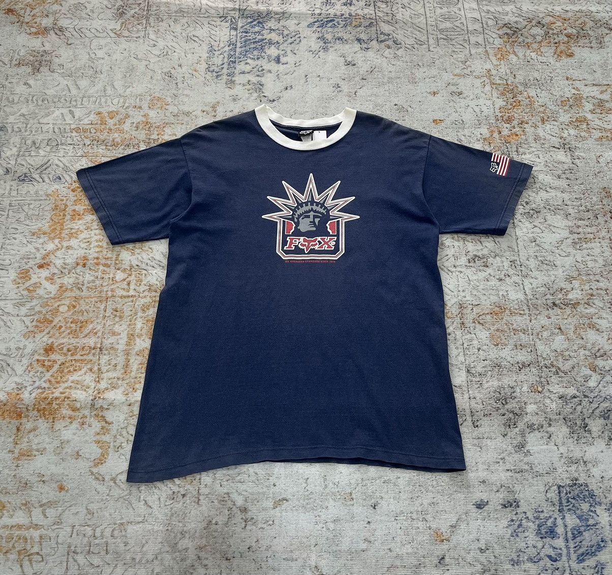 Fox Racing 2000s FOX Liberty Ringer Tee Size US L / EU 52-54 / 3 - 1 Thumbnail