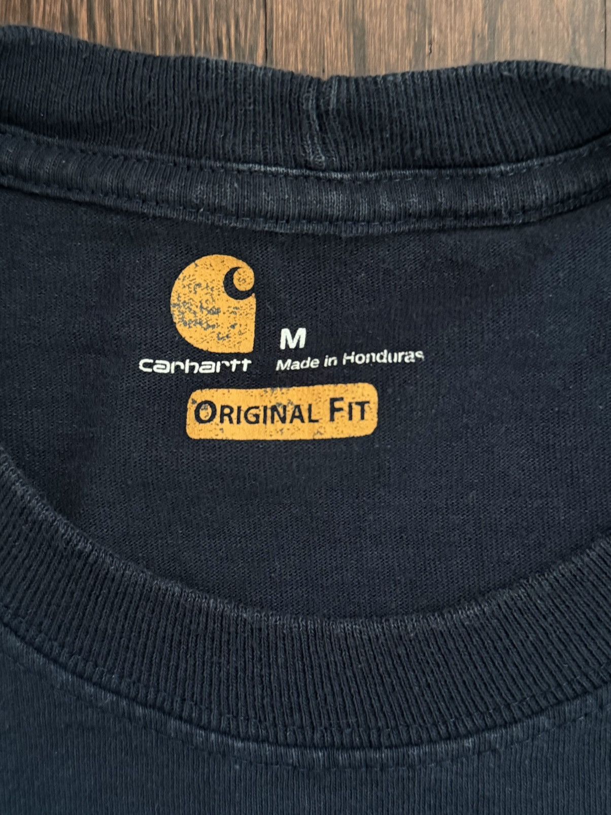 Carhartt Vintage Carhartt Long Sleeve Tee Navy size Medium Size US M / EU 48-50 / 2 - 3 Thumbnail