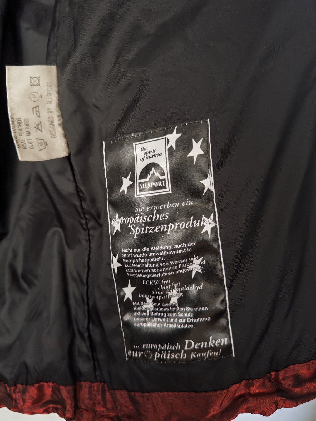 All Sport Vintage Allsport Down Jacket Burgundy 90s Alpine Tech Size M / US 6-8 / IT 42-44 - 9 Thumbnail