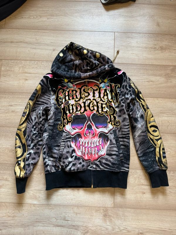 Image of Archival Clothing x Christian Audigier Hoodie, Men's (Size Small)