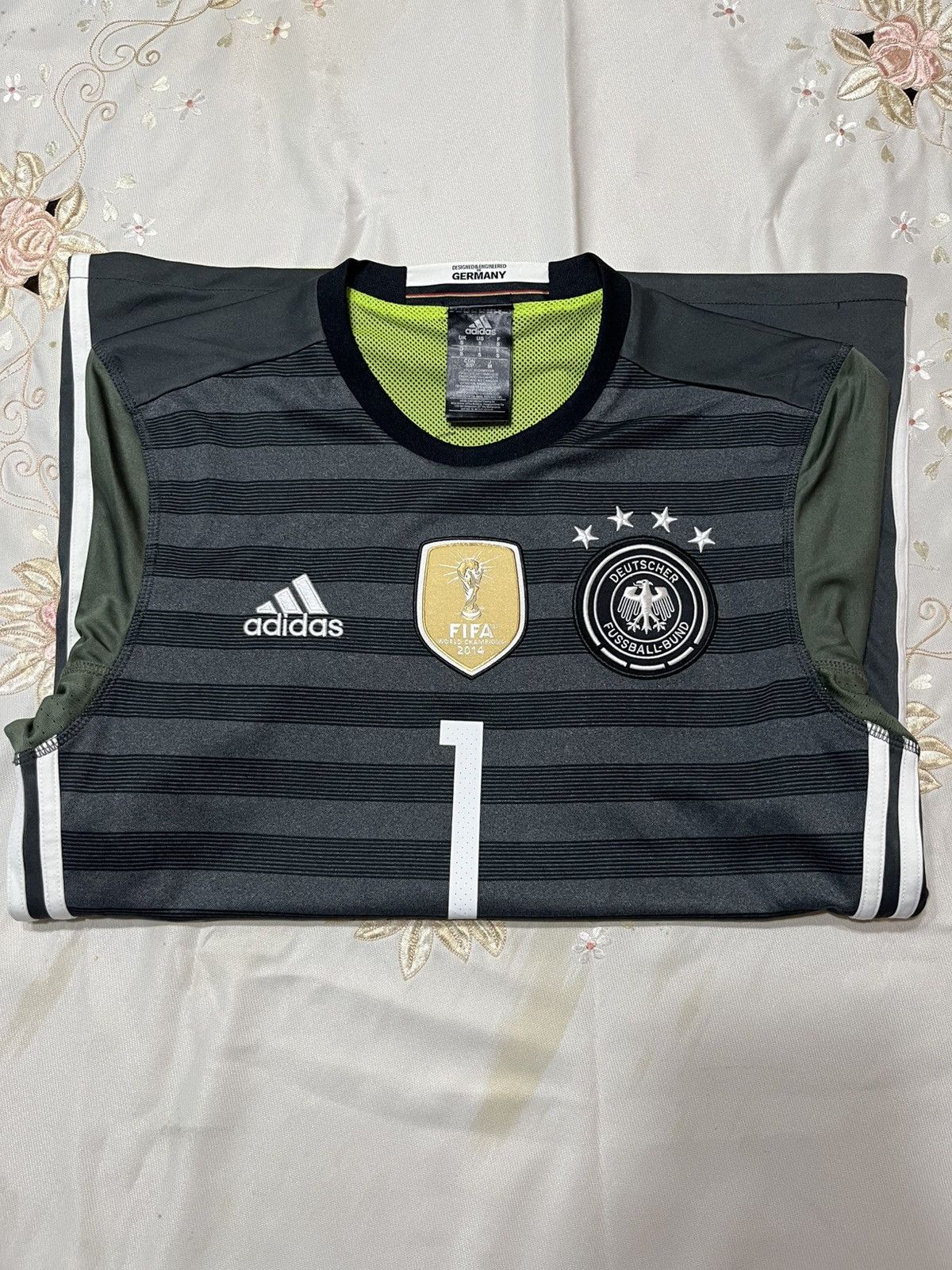 Adidas Adidas Germany 2016-17 away soccer jersey Manuel Neuer Size US S / EU 44-46 / 1 - 6 Thumbnail