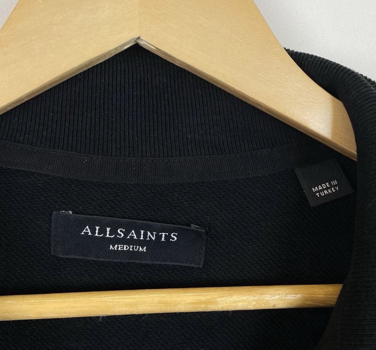 Allsaints Allsaints Raven Half Zip Funnel Neck Sweatshirt Top Logo Size US M / EU 48-50 / 2 - 9 Thumbnail