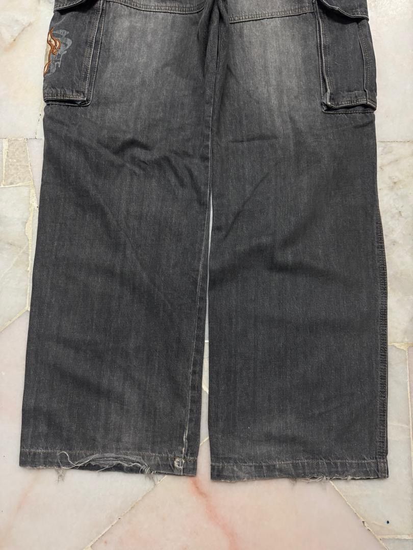 20471120 💥BAGGY💥VINTAGE 90s PIKO INSANE BIG POCKET DISTRESSED DENIM Size US 36 / EU 52 - 19 Thumbnail