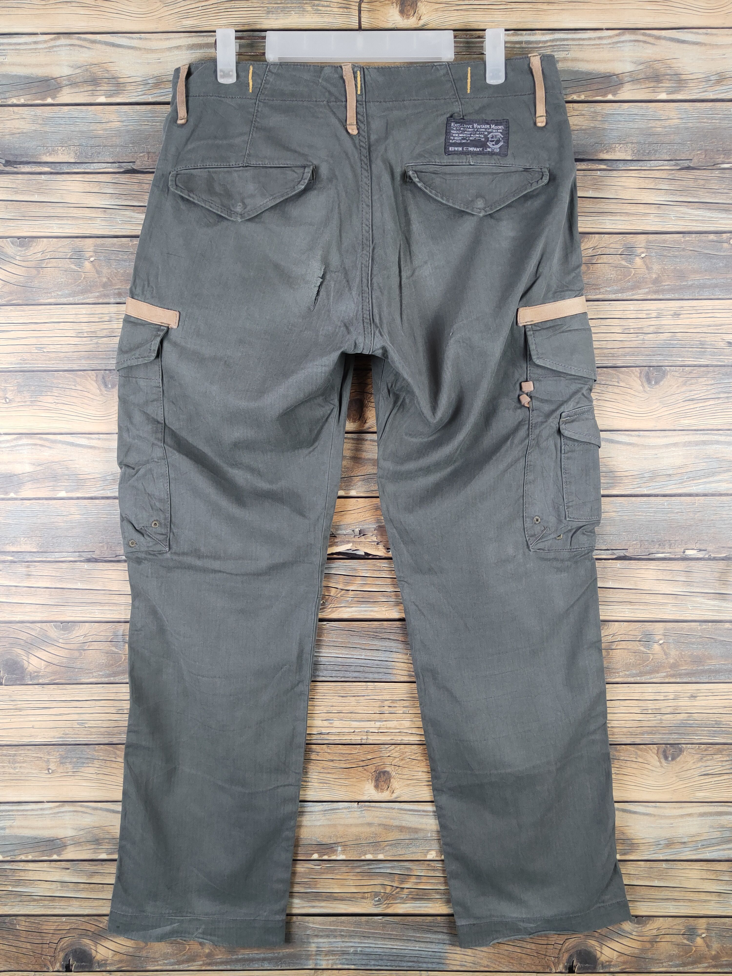 Edwin Edwin Green Multipocket Tactical Cargo Pants #W1318 Size US 31 - 7 Thumbnail