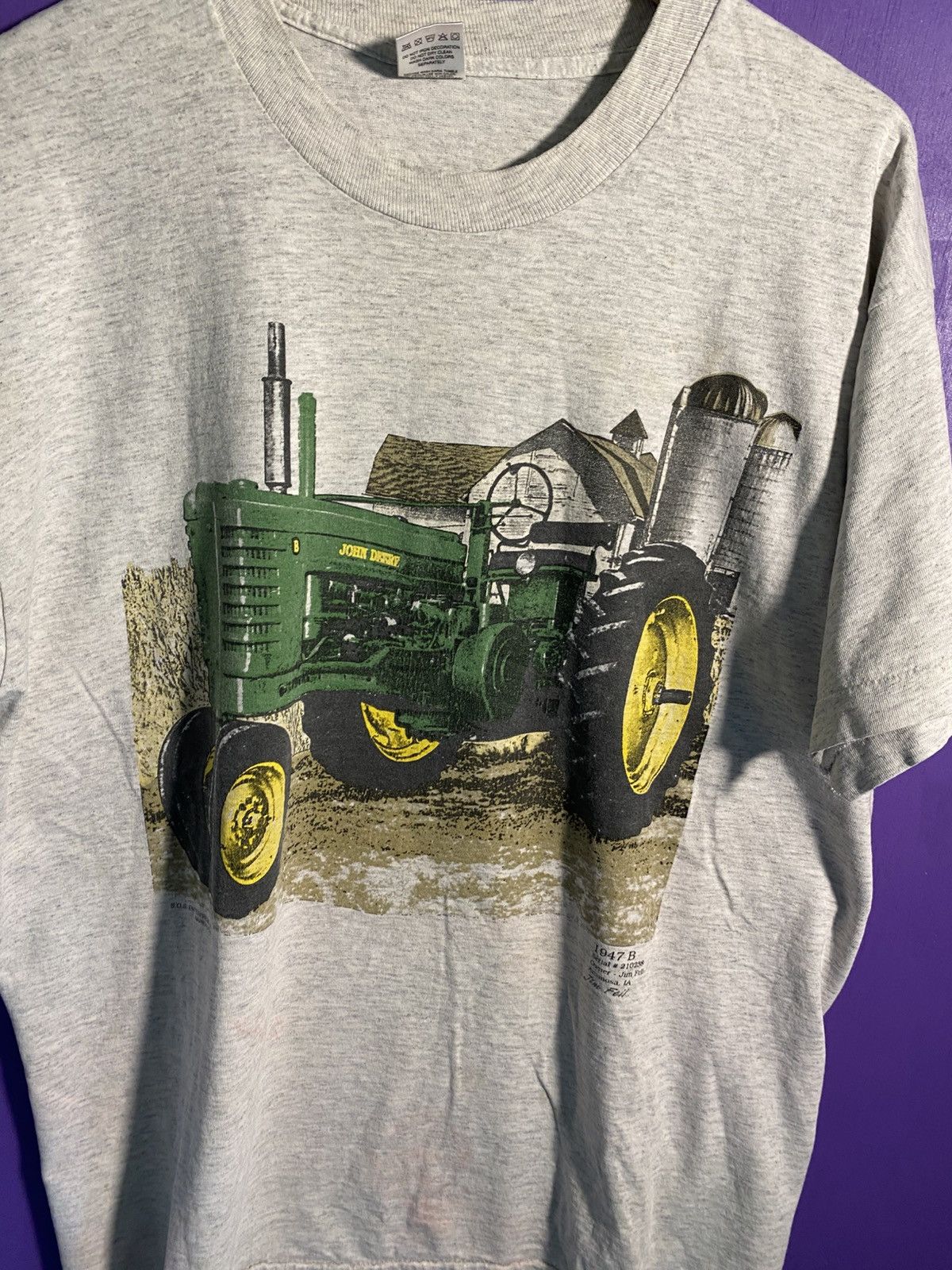 Other Vintage 90s John Deere tractor t-shirt Size US XL / EU 56 / 4 - 3 Thumbnail