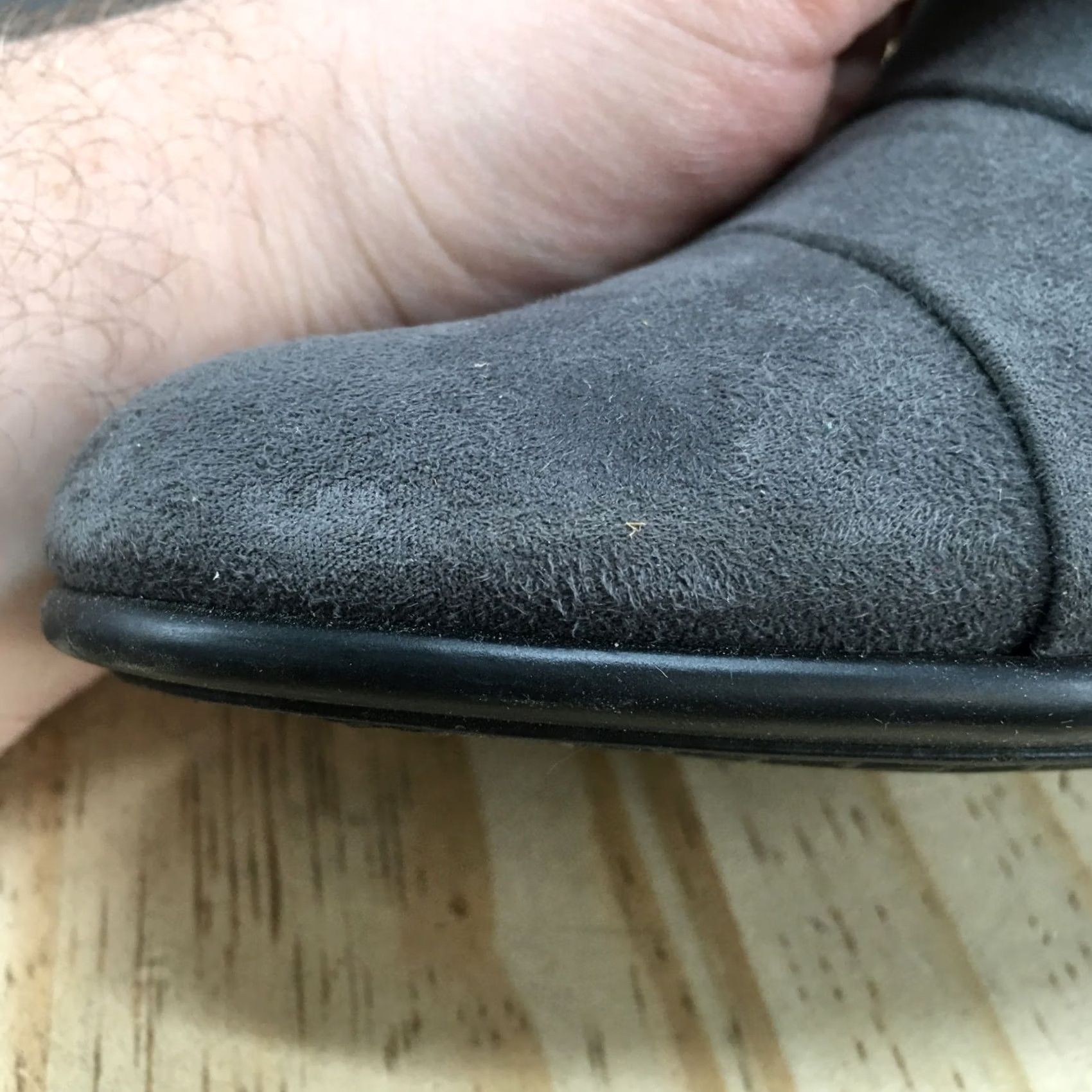 Vintage Aerosoles Boots Womens 7 M Play Pleat Ankle Bootie Gray Round Toe Kitten Heels Size US 7 / IT 37 - 6 Thumbnail
