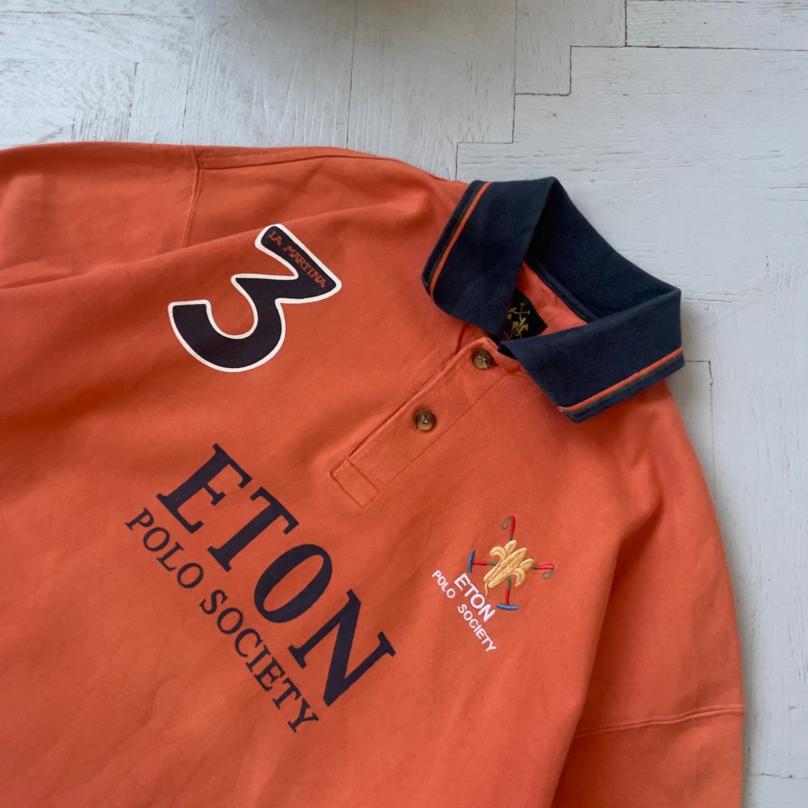La Martina LA Martina Eaton Polo Club Preppy Rugby Shirt Size US L / EU 52-54 / 3 - 4 Thumbnail