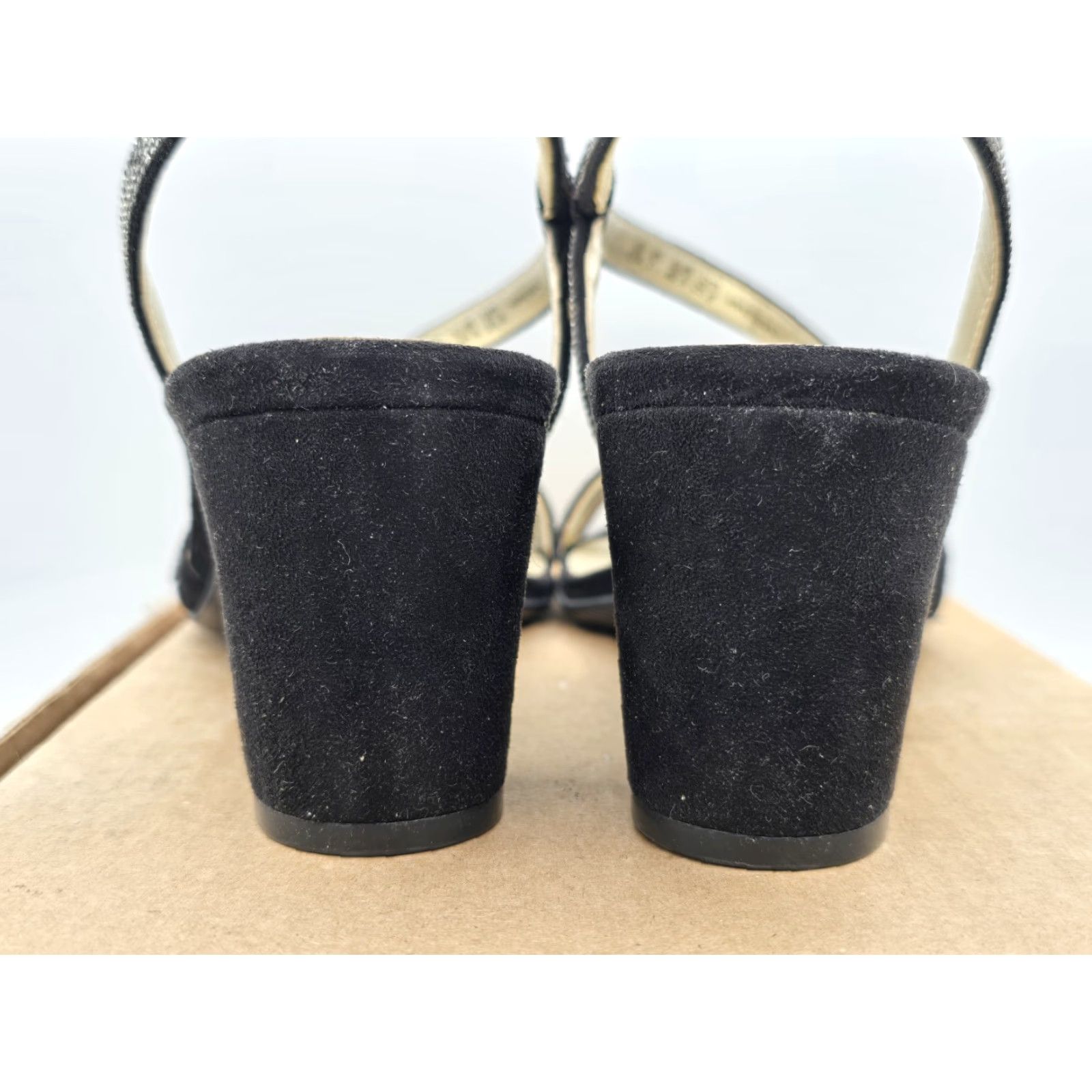 Naturalizer VINTAGE Naturalizer Vanessa2 Rhinestone Strappy Heeled Sandal Black Sz 9.5W Womens Size US 7 / IT 37 - 7 Thumbnail