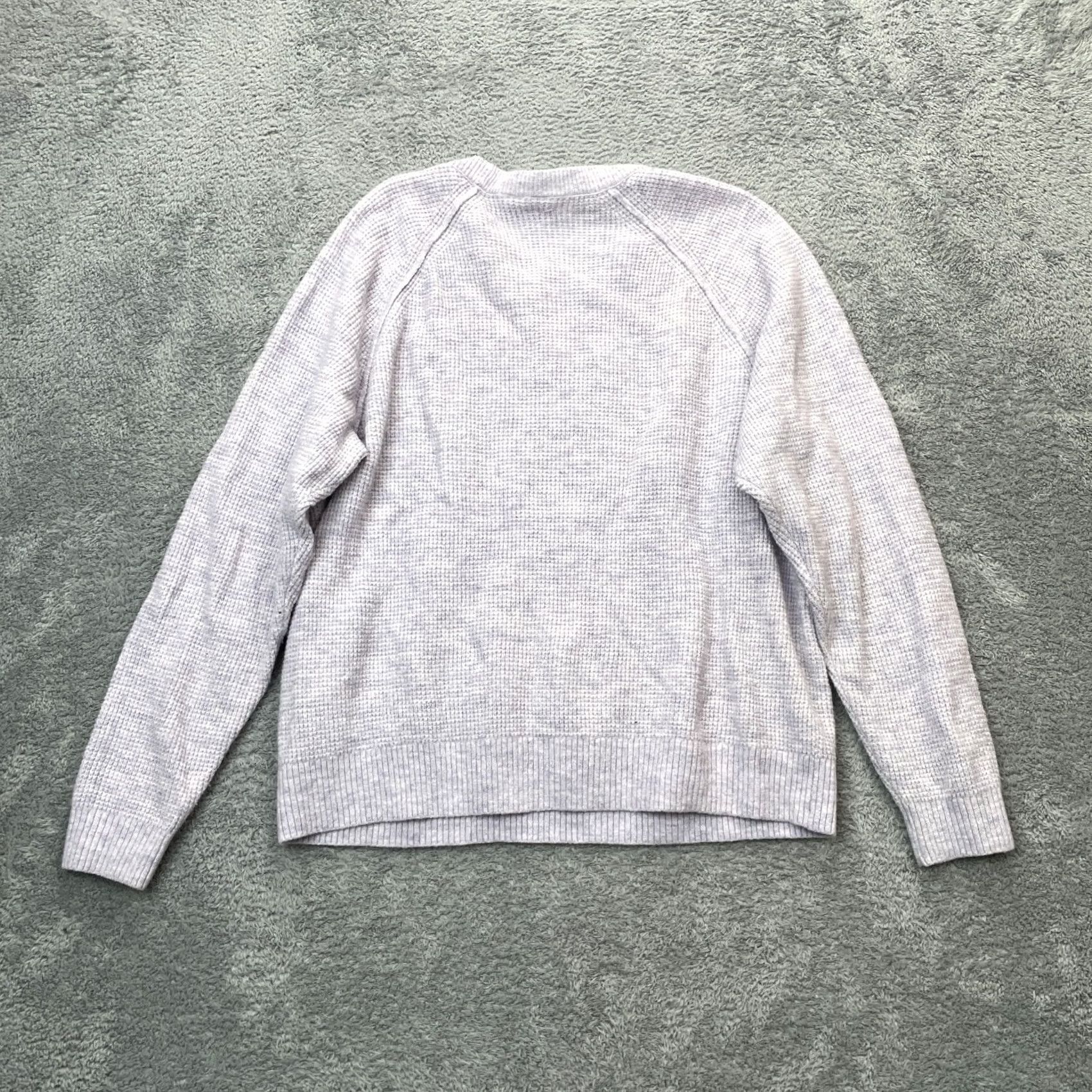 Gap VINTAGE Gap Sweater Womens Extra Large Purple Waffle Knit Ribbed Round Neck Outdoor Size XL / US 12-14 / IT 48-50 - 2 Thumbnail