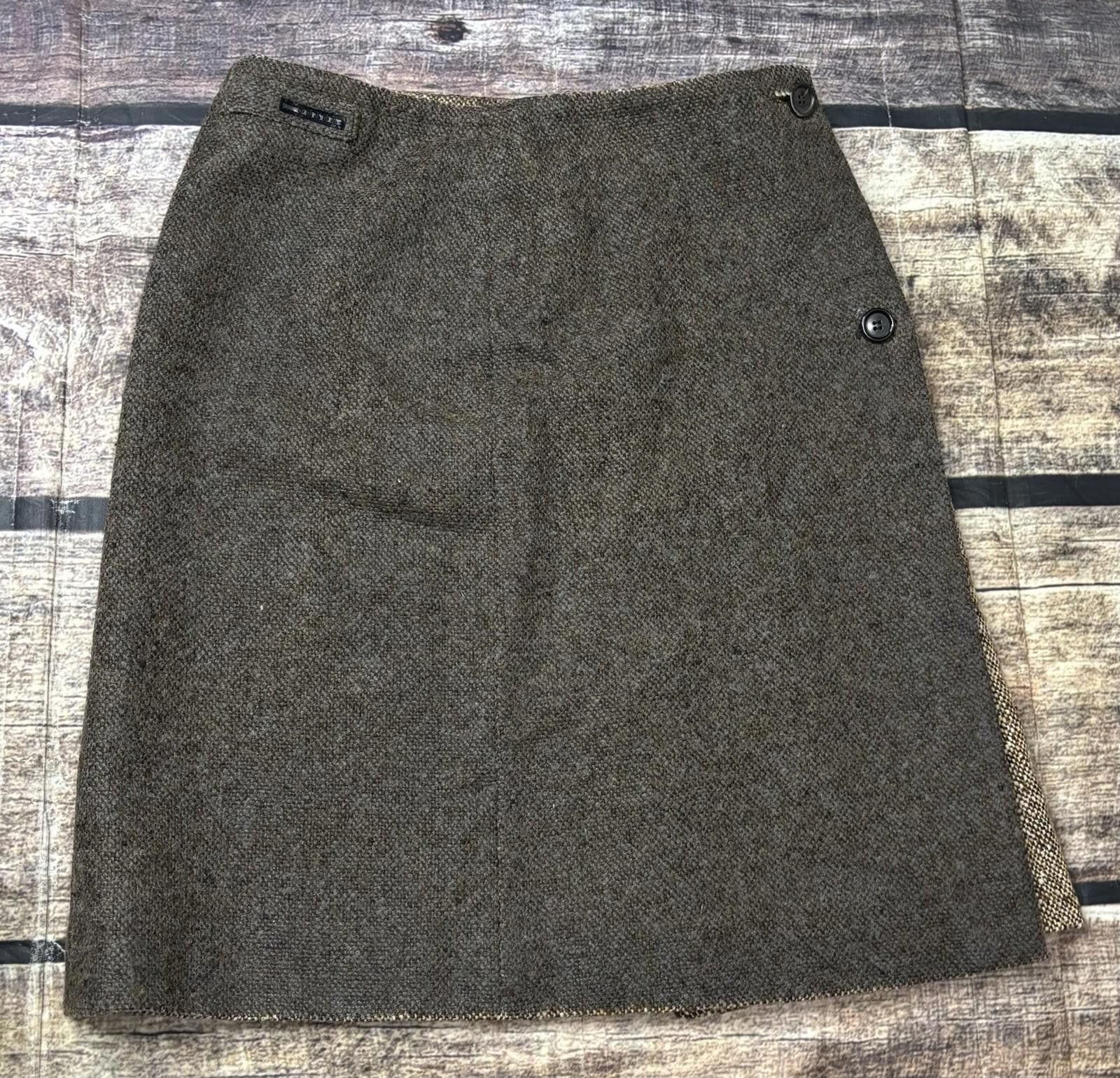 Prada Prada Skirt Womens 38 US 27x7 Virgin Wool Lined Italy Midi Size 30" / US 8 / IT 44 - 1 Thumbnail