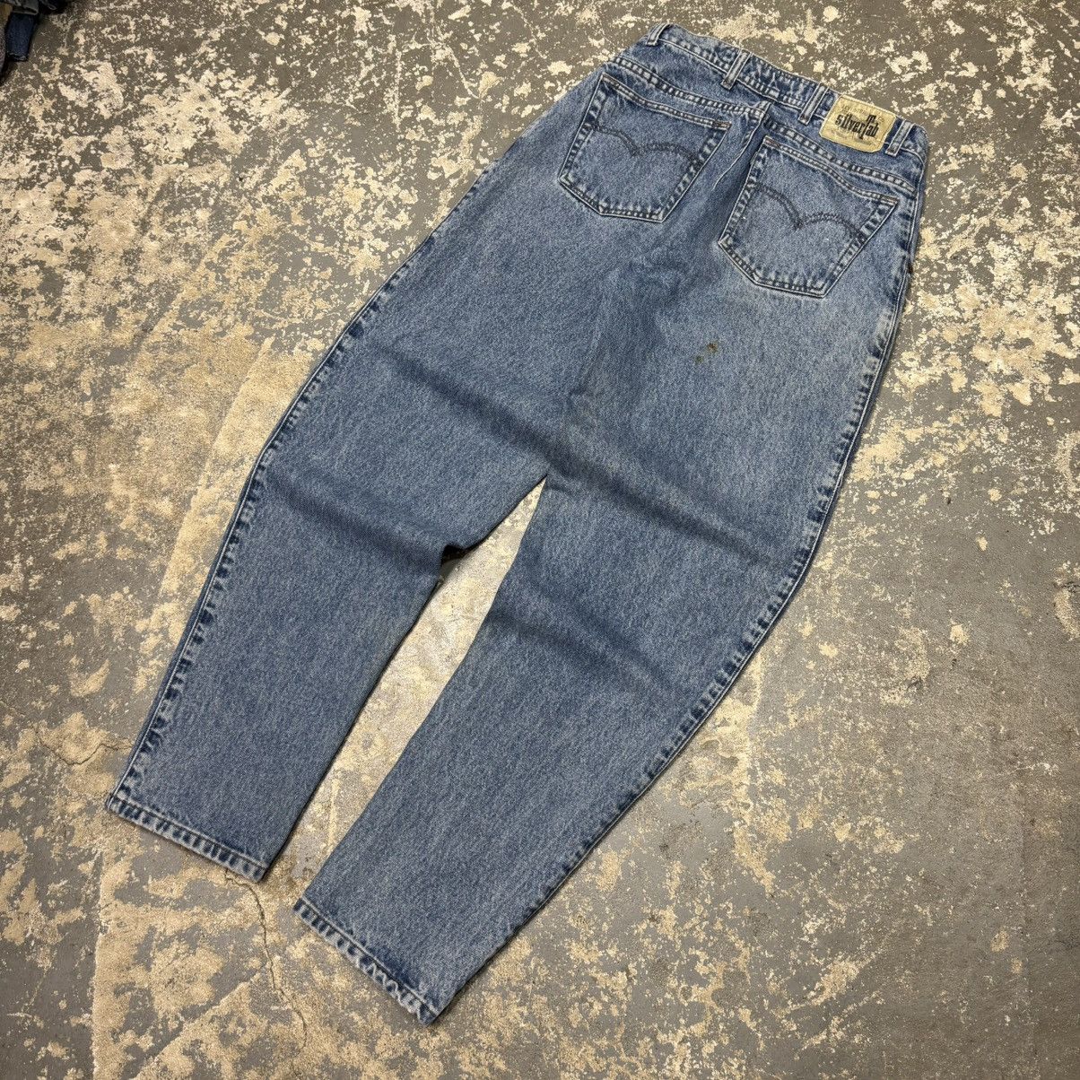 Levi's Vintage Levi’s Silvertab Light Wash Baggy Blue Jeans Pants Size US 28 / EU 44 - 2 Thumbnail