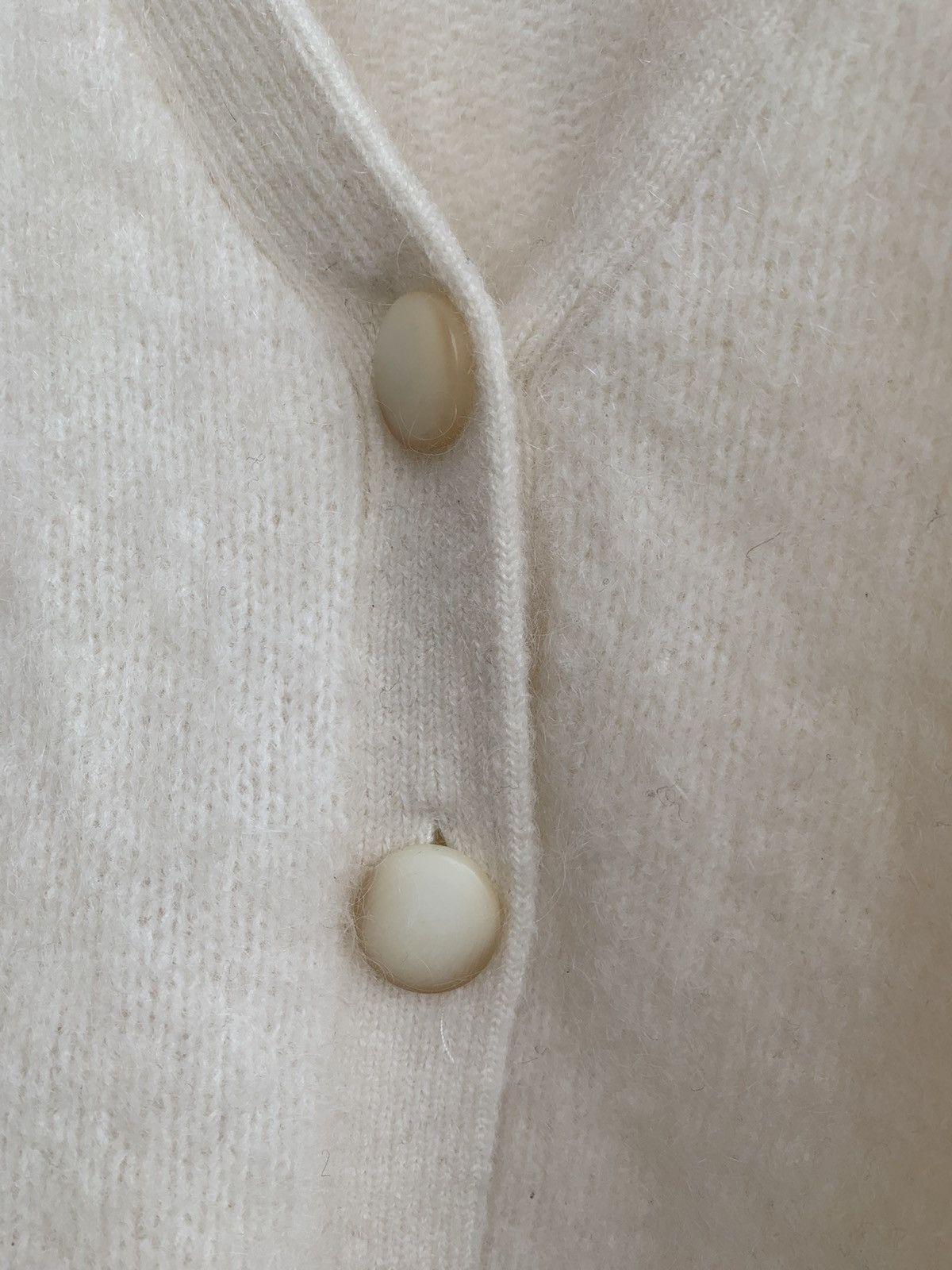 Sezane La Maille Sezane Mia V-Neck Button-Up Mohair Wool Cardigan Size S / US 4 / IT 40 - 6 Thumbnail