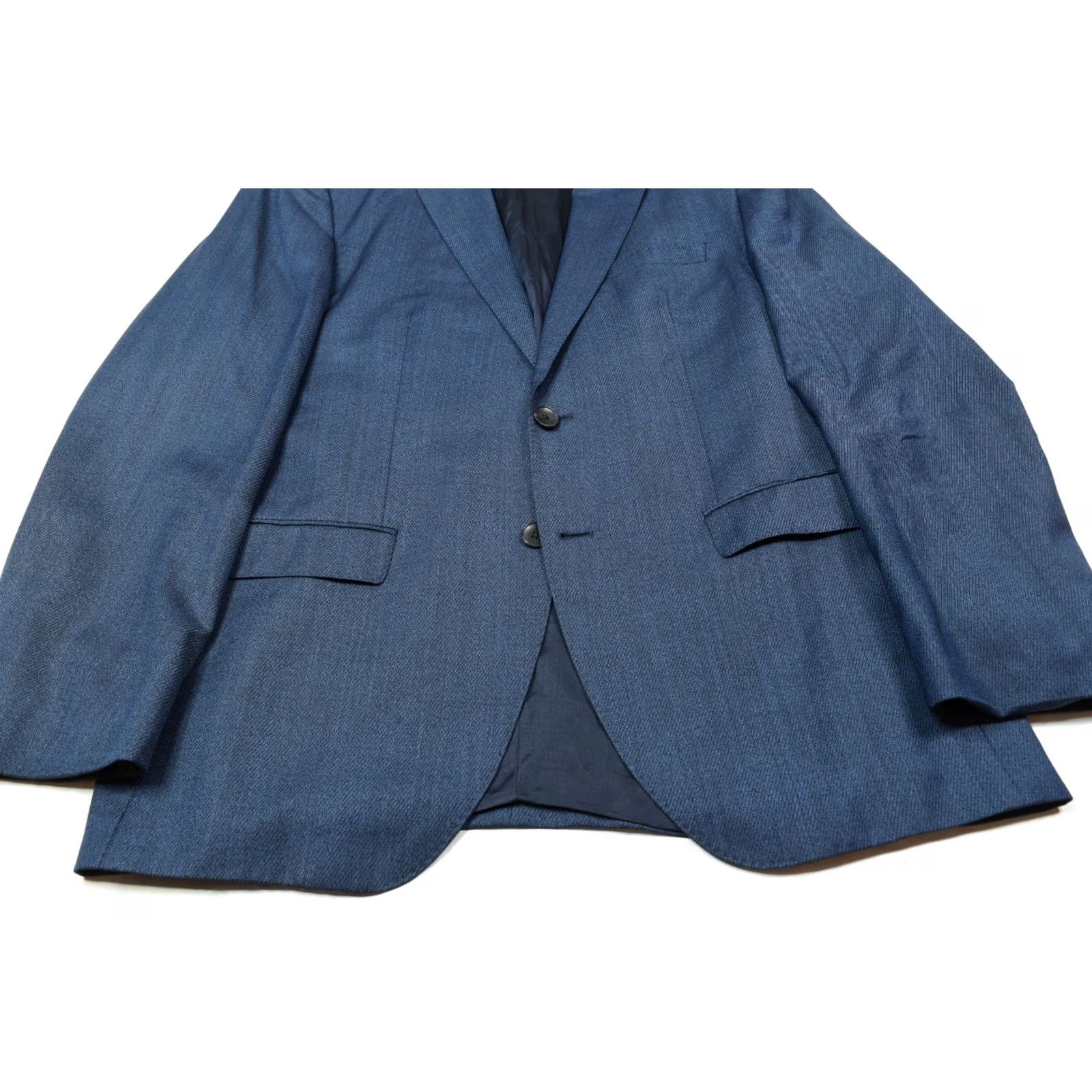 Hugo Boss HUGO BOSS Blazer Blue Wool Super 130s Guabello Two-Button Slim Fit Jacket/L Blazer Size 42R - 4 Thumbnail