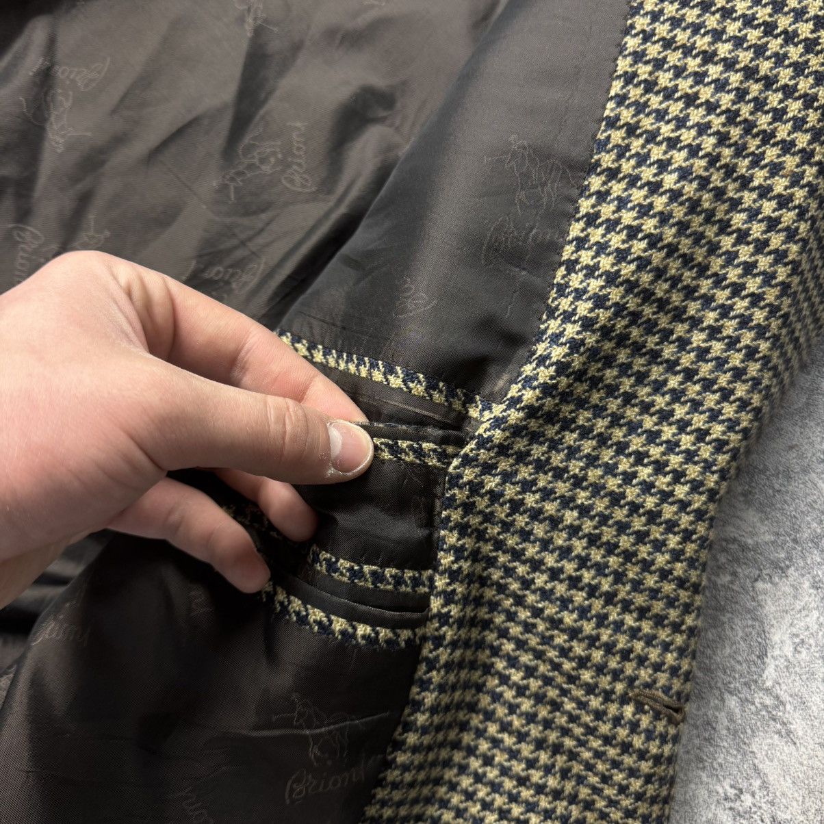 Brioni Brioni "Les Freres Ausoni" Houndstooth Wool Blazer Luxury Size 44R - 8 Thumbnail
