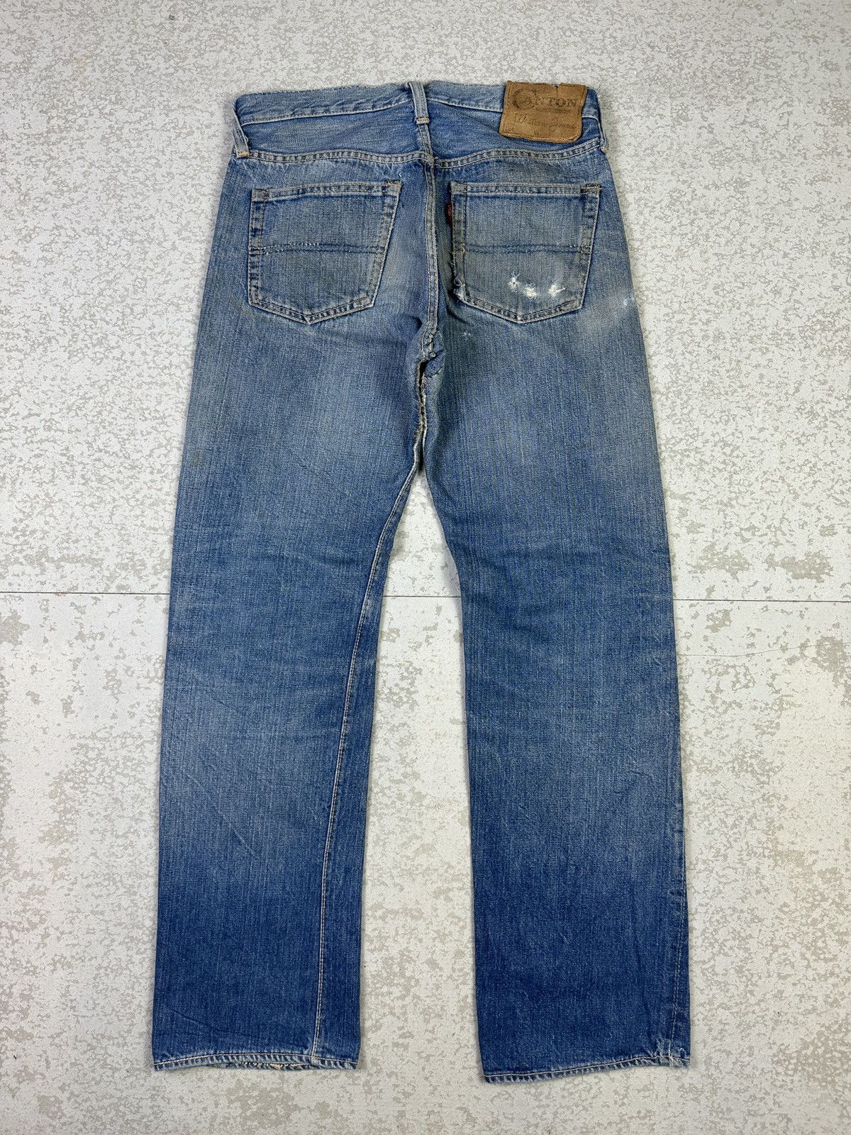Vintage Rare💥Vintage 80/90s Canton Selvedge Distressed Denim Size US 29 - 4 Thumbnail