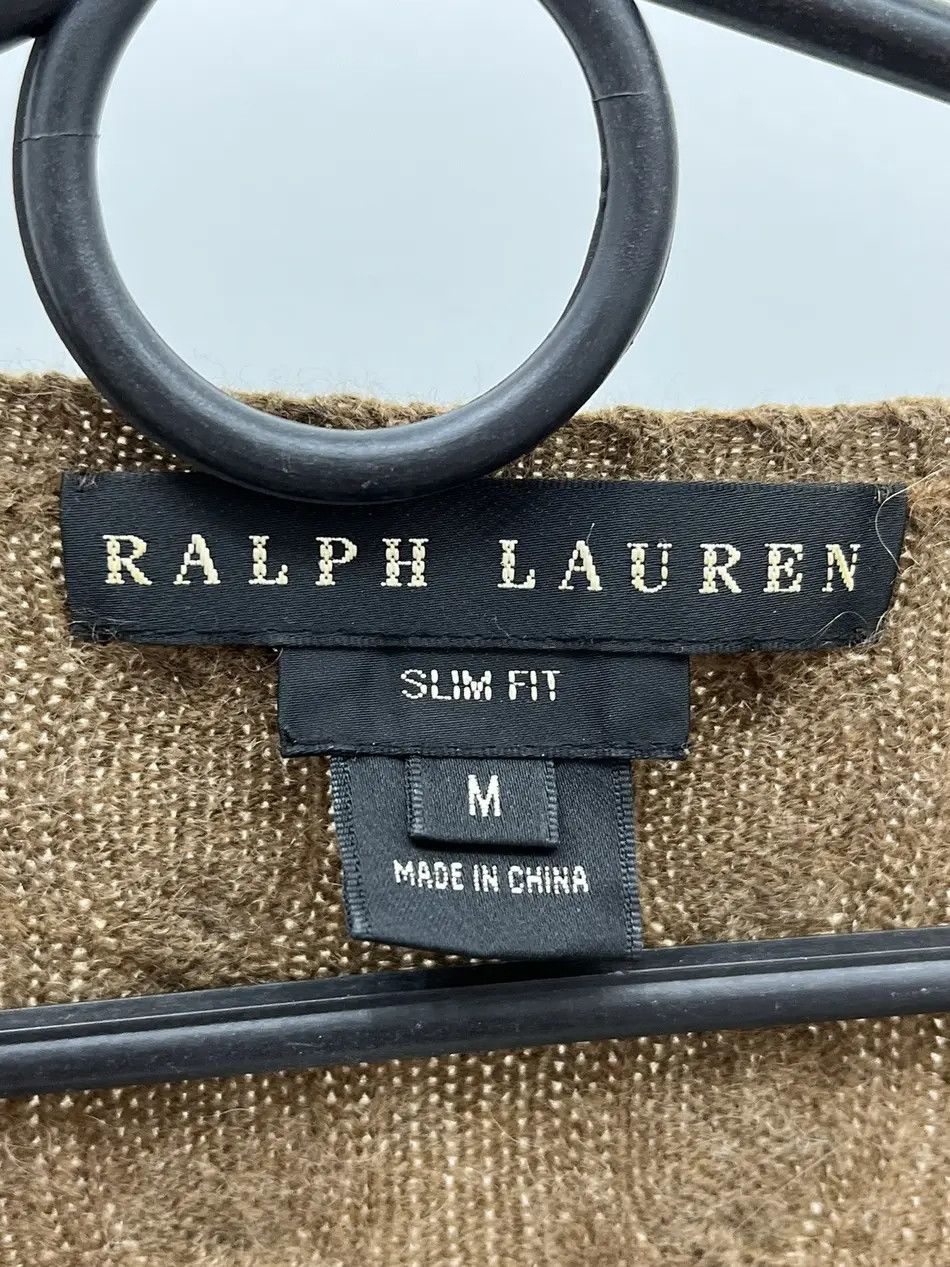 Ralph Lauren Ralph Lauren Black Label V-neck Cashmere Cable Knit Sweater Size M / US 6-8 / IT 42-44 - 2 Thumbnail