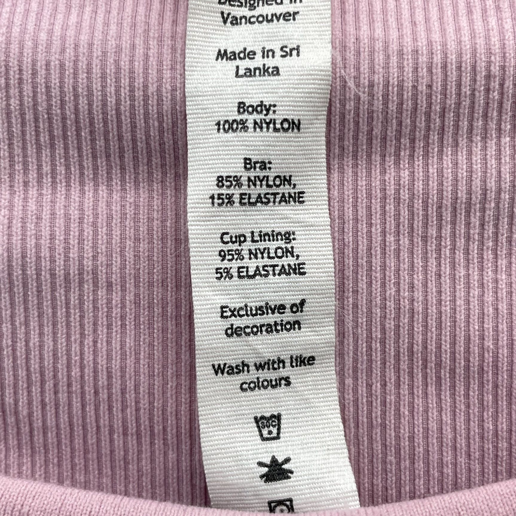Lululemon Lululemon Crop Women 8 Pink Built in Bra Ribbed Athletic Lined Workout Gorp Size M / US 6-8 / IT 42-44 - 5 Thumbnail