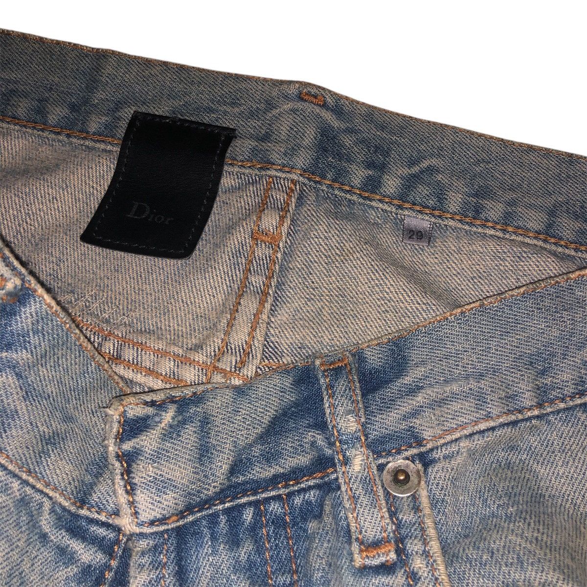 Dior × Hedi Slimane Vintage Dior Denim Jeans Size US 30 / EU 46 - 8 Thumbnail