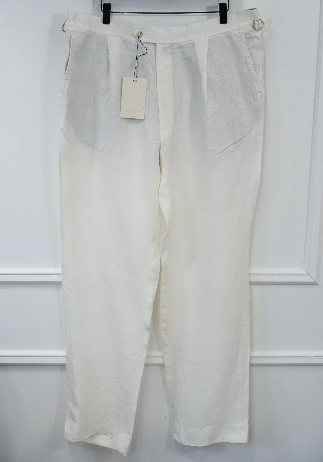Suitsupply Men Suitsupply Pants Duca 100% Linen Beige Size UK/US44 Size 44R - 1 Thumbnail