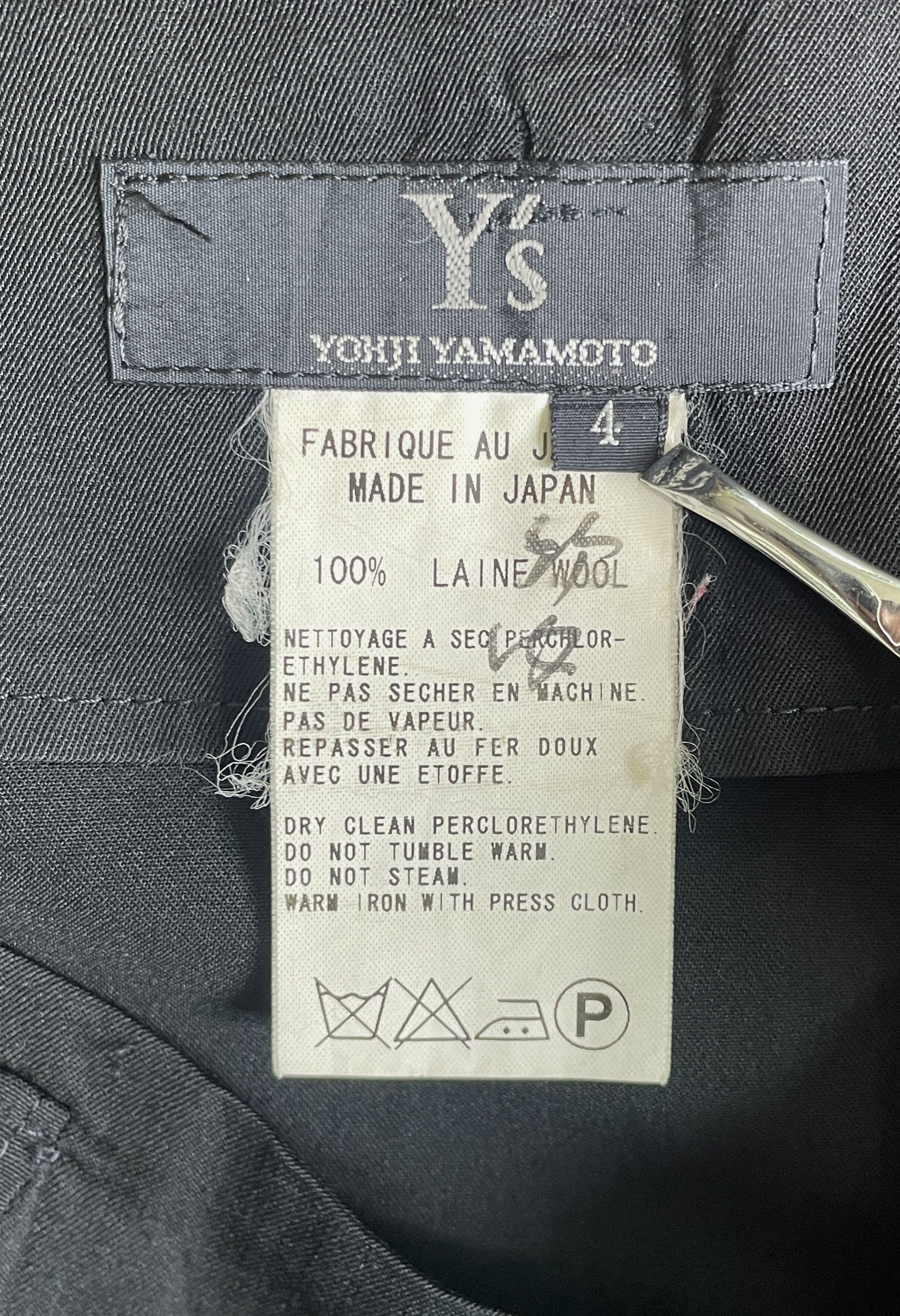 Y's Yohji Yamamoto Classic Wool Skirt