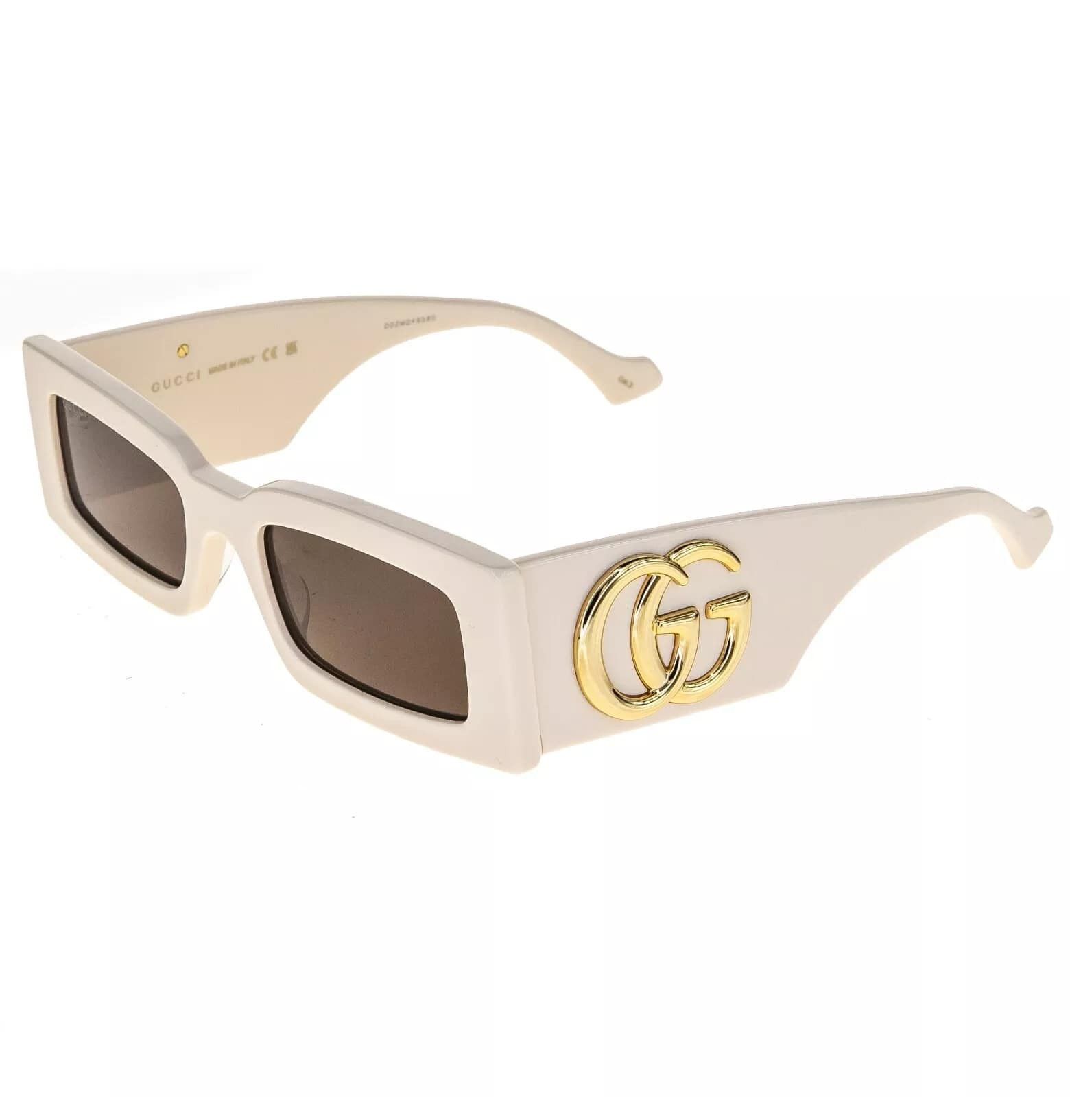 Gucci GUCCI 1425 Ivory Brown Narrow Gg1425S Sunglasses 004 Size ONE SIZE - 4 Thumbnail