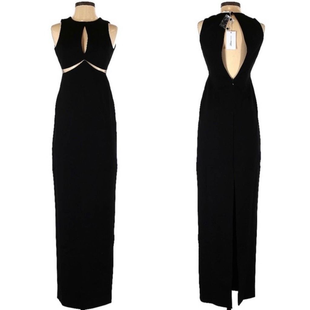 Other Lovers + Friends Saskeah Sheer Cutout Maxi Dress Gown in Black Women’s Small Size S / US 4 / IT 40 - 3 Thumbnail
