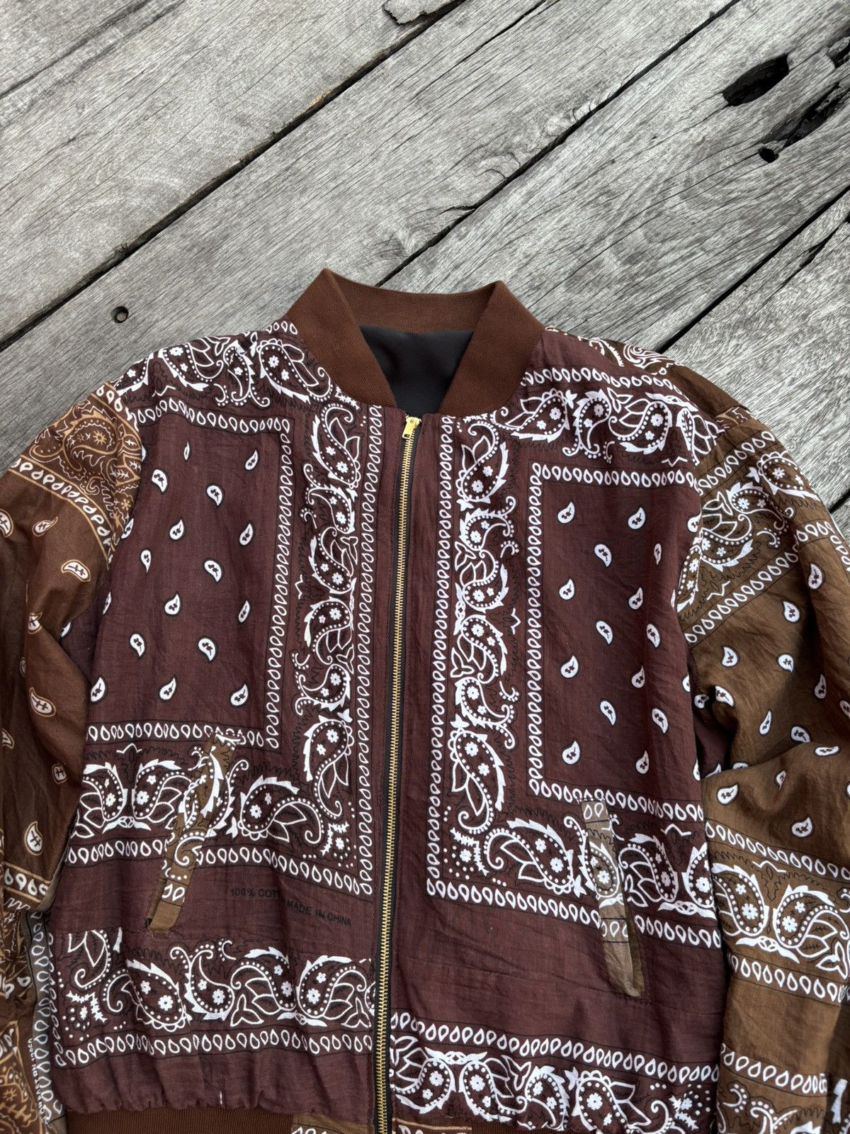 Handmade Bandana Brown Custom Made Jacket Size US L / EU 52-54 / 3 - 4 Thumbnail