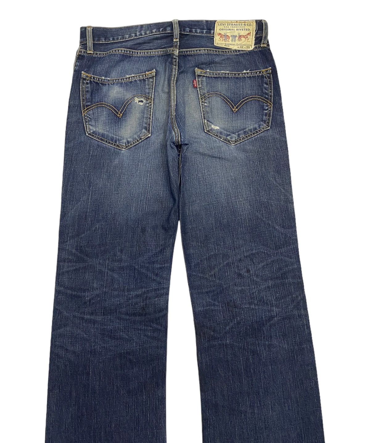 Levi's VINTAGE LEVIS 502 DISTRESSED DENIM JEANS Size US 34 / EU 50 - 5 Thumbnail