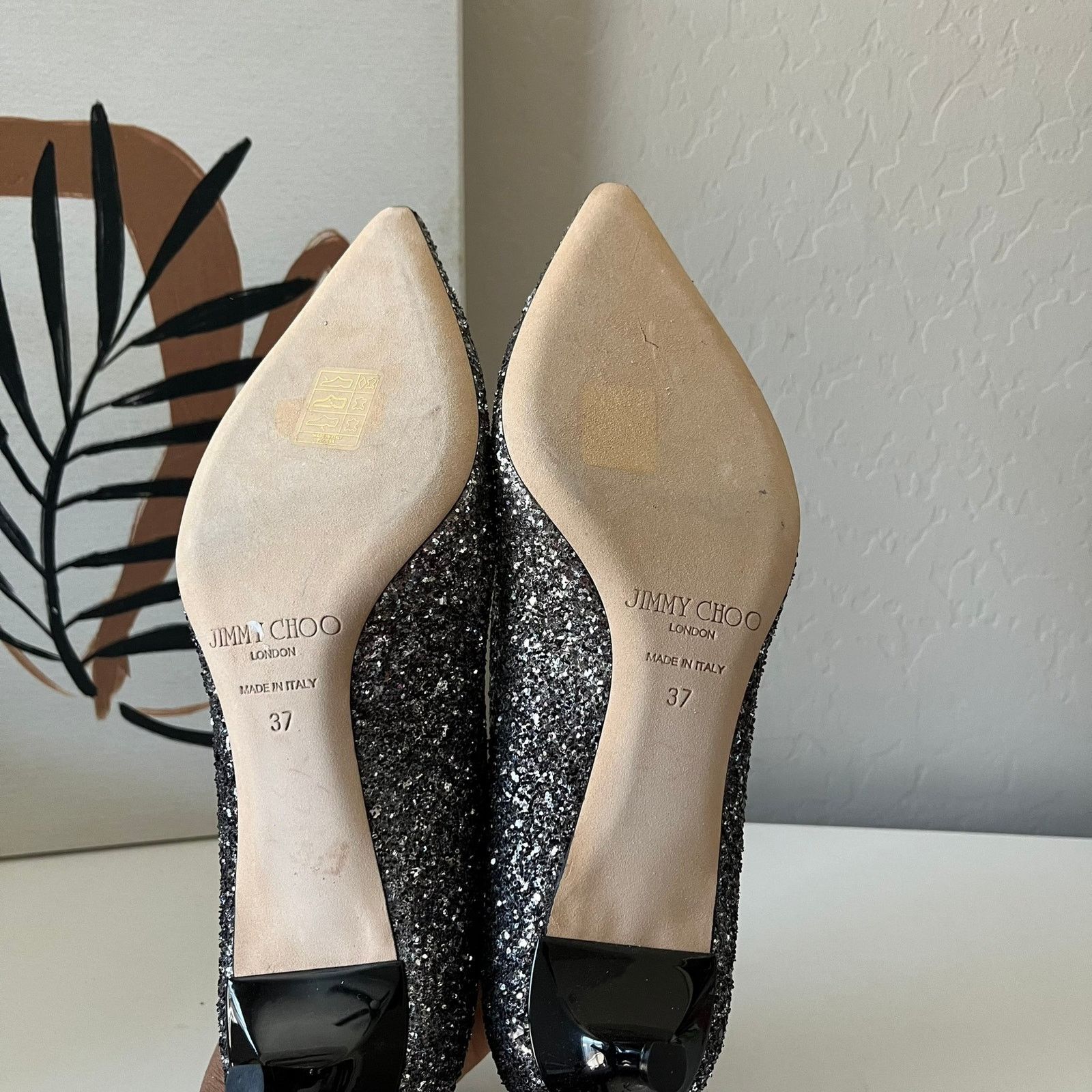 Jimmy Choo Jimmy Choo Romy Silver Pointed Toe Kitten Heel Pumps Size 37 Size US 7 / IT 37 - 8 Thumbnail