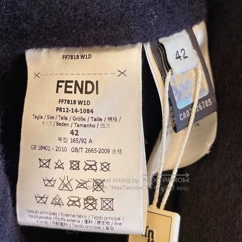 Fendi Fendi Classic fur pocket black cloak coat Size S / US 4 / IT 40 - 8 Thumbnail