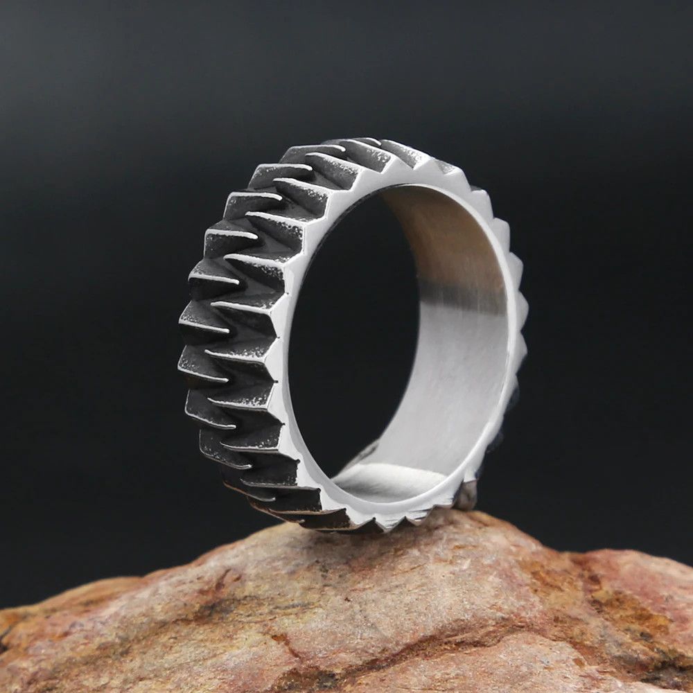 Jewelry Creative Simple Gear Ring Size ONE SIZE - 2 Thumbnail