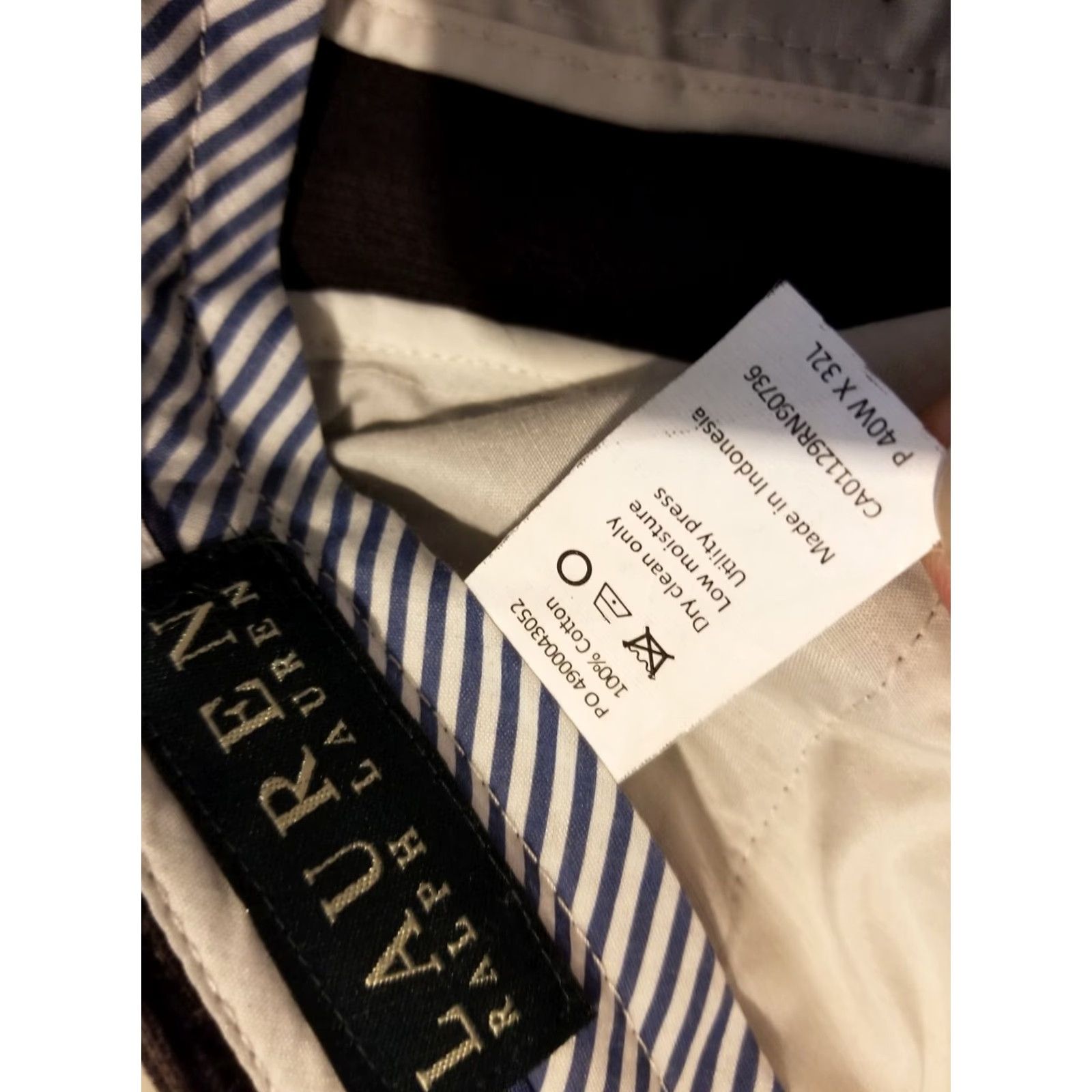 Polo Ralph Lauren Mens Polo Ralph Lauren Pants Corduroy 40x32 Brown Cotton Dress Slacks Chino Rapha Polo Lauren Mens Brown Corduroy Pants 40x32 Size US L / EU 52-54 / 3 - 6 Thumbnail