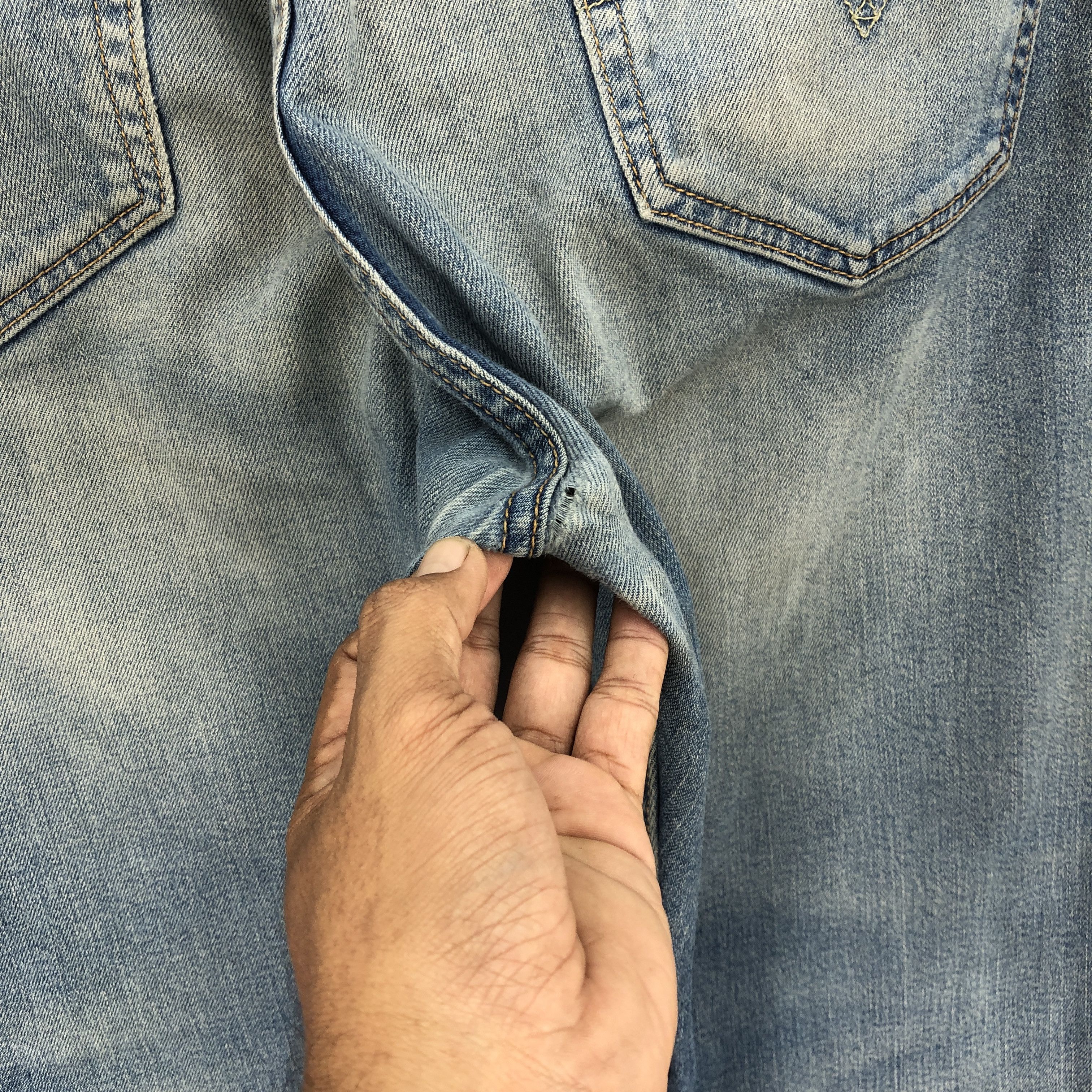 Levi's × Vintage Vintage Y2K Levis Distressed Jeans Levi's Faded Mud Denim Size US 38 / EU 54 - 11 Thumbnail