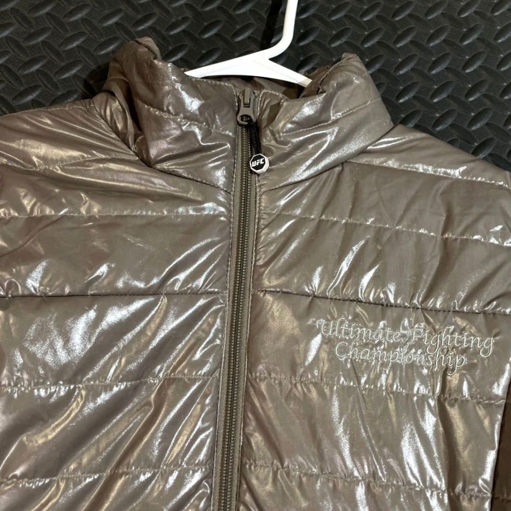 UFC VINTAGE UFC Y2K Fighting Puffer Jacket Brown Size Medium Women's Full Zip Size M / US 6-8 / IT 42-44 - 2 Thumbnail