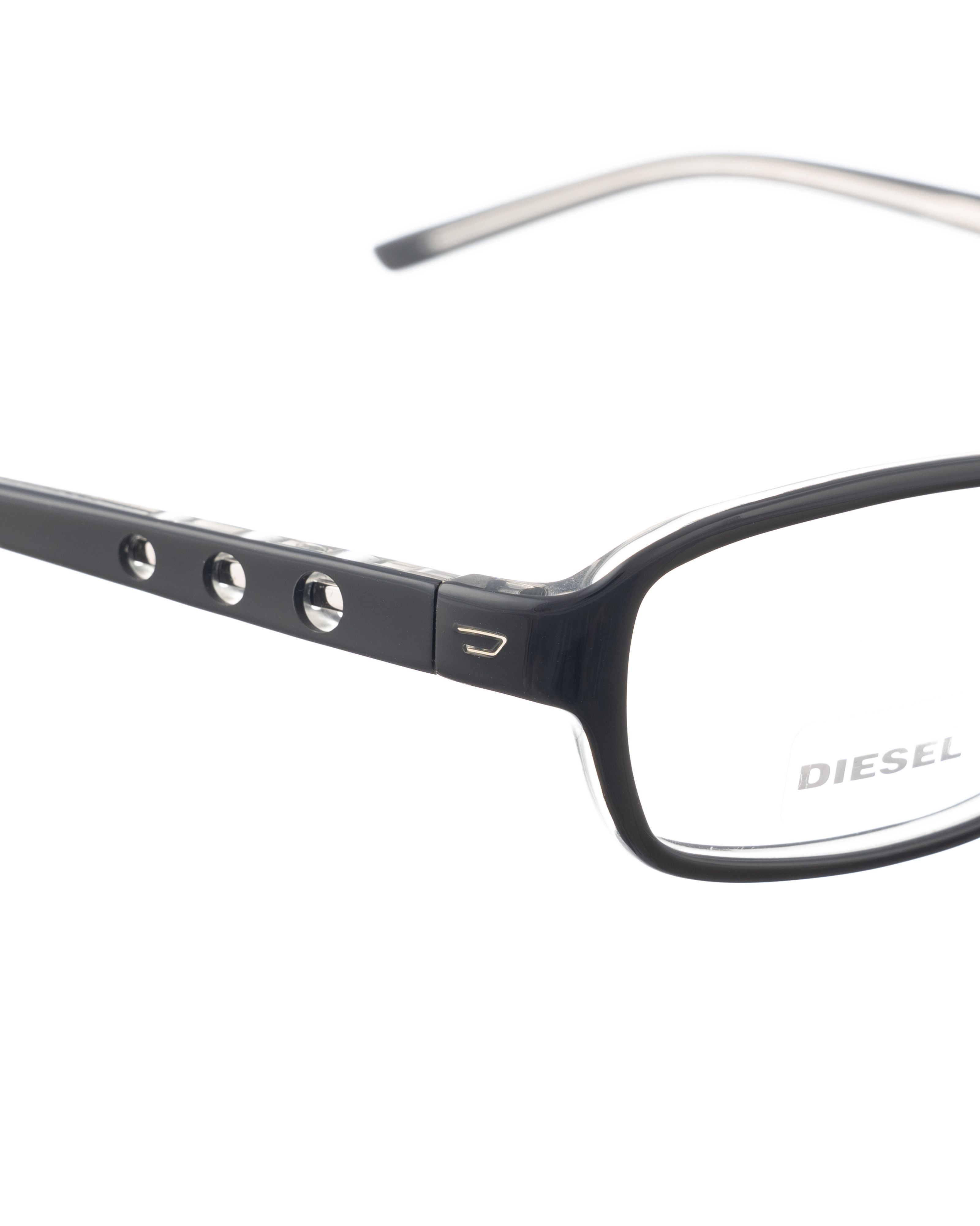 Diesel Diesel 00s Black & Clear Glasses with Circle Cut Outs Size ONE SIZE - 3 Thumbnail