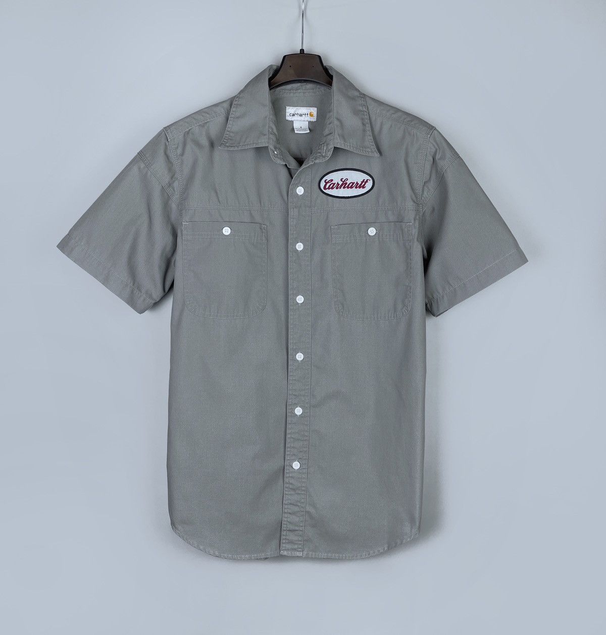 Carhartt Men's Vintage Carhartt SS Work Pockets Shirt Patch Logo S Size US S / EU 44-46 / 1 - 1 Thumbnail