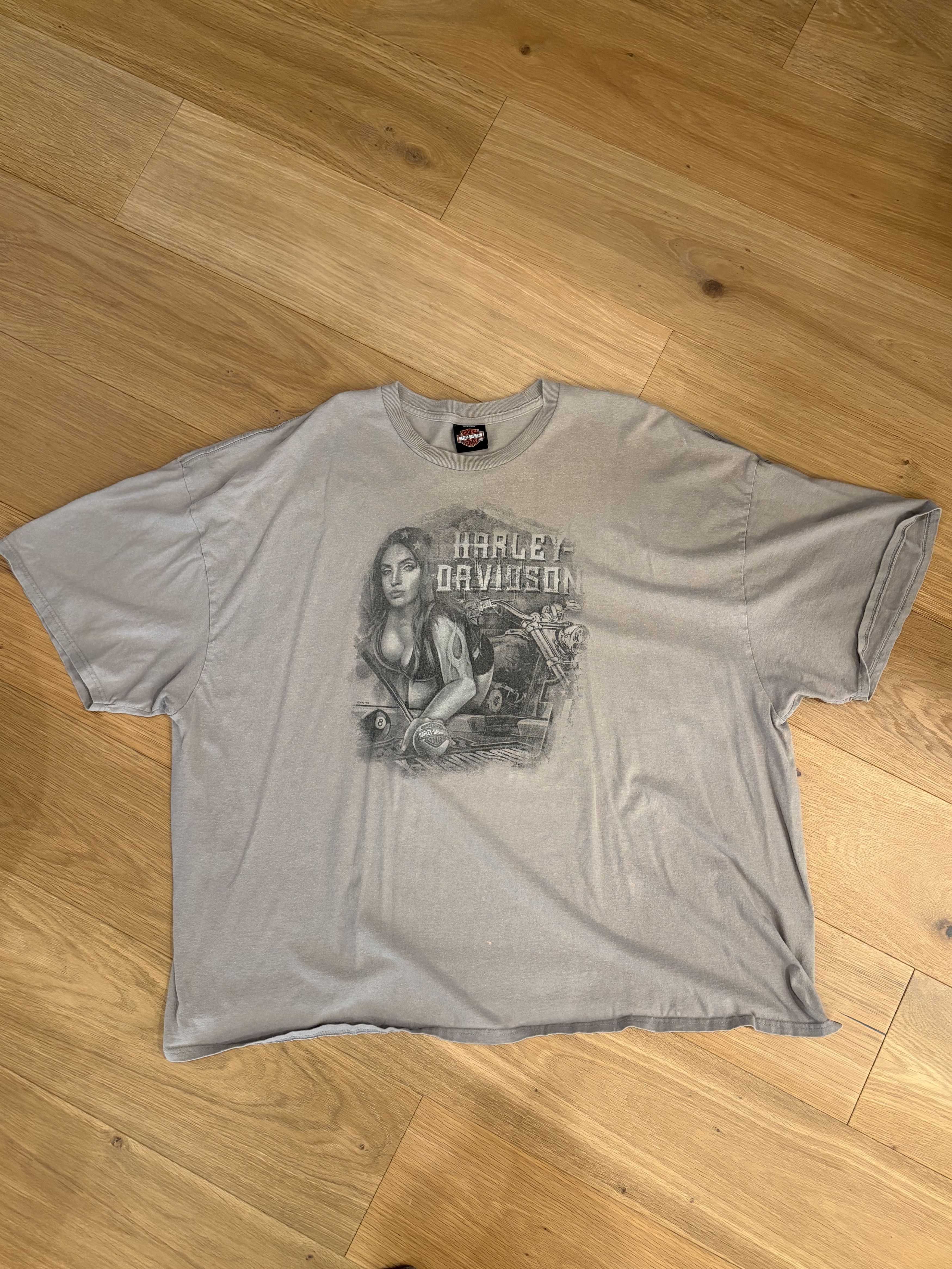 Harley Davidson Vintage Harley Davidson Billiard Girl T Shirt XXL Size US XXL / EU 58 / 5 - 1 Thumbnail