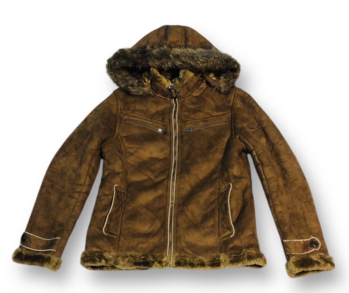 Japanese Brand Furry Leather Jacket (9) Size US M / EU 48-50 / 2 - 1 Thumbnail