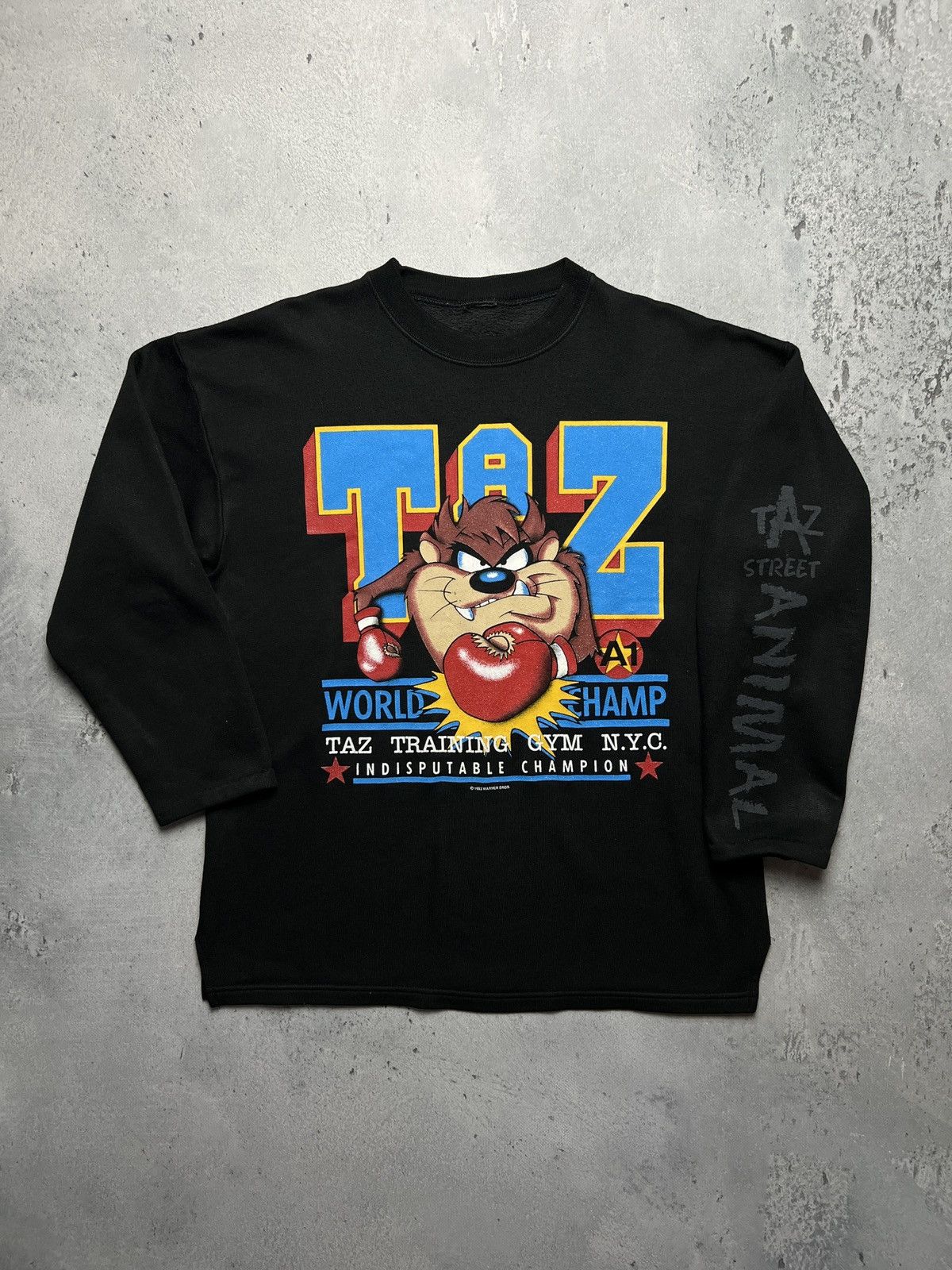 Warner Bros Vintage 1993 Warner Bros Tazmanian Devil Crewneck y2k USA Size US M / EU 48-50 / 2 - 1 Thumbnail