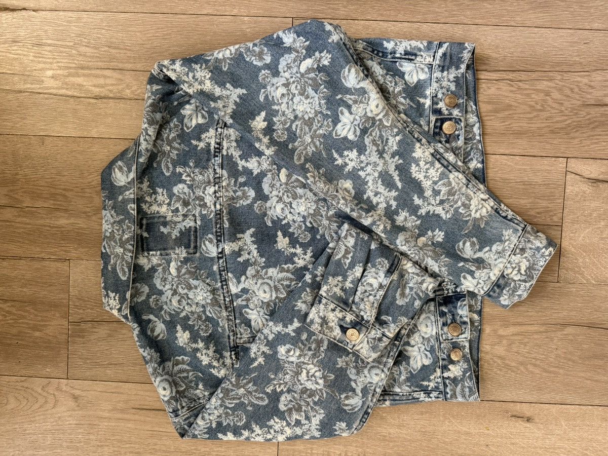 LoveShackFancy GAP Denim Floral Jacket SIZE XS Size XS / US 0-2 / IT 36-38 - 5 Thumbnail