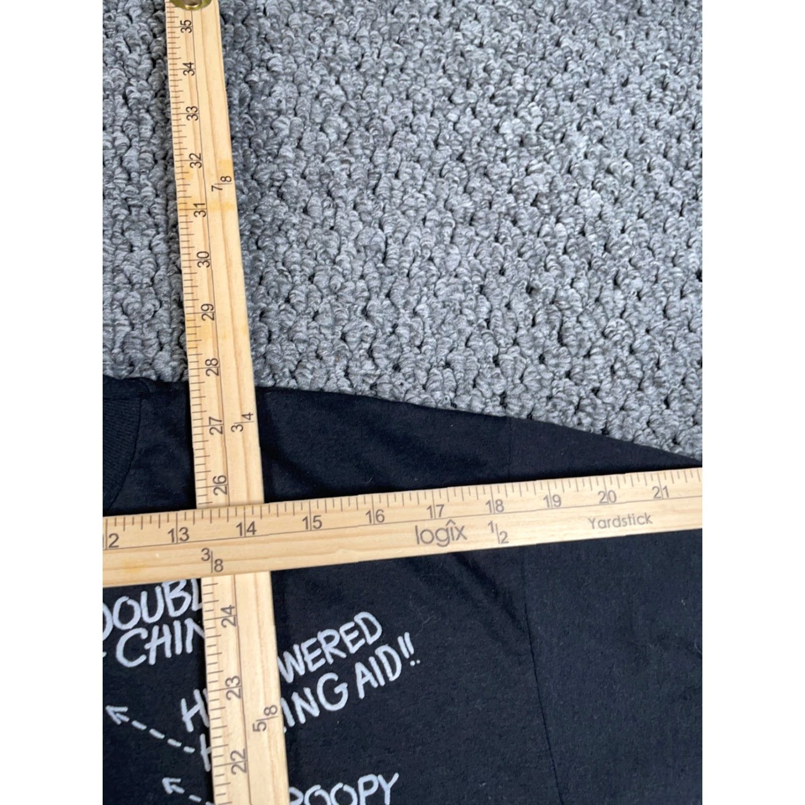 Hanes VINTAGE Hanes T-Shirt Shirt Adult Large Black 90s Funny Retro Puff Print 60ish Old Age Ailments Single Stitch 50/50 Cotton-Polyester Size US L / EU 52-54 / 3 - 7 Thumbnail