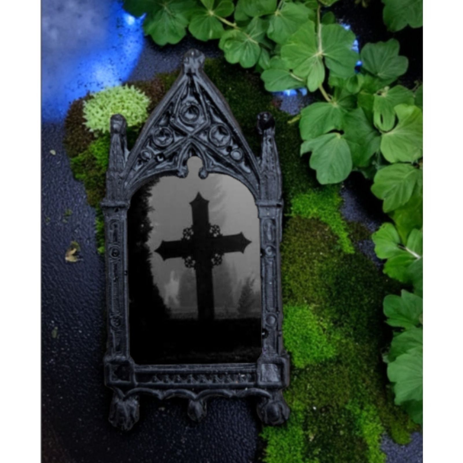 Other Black Cross Pin Gothic Purse Religious Cemetery Accessory Size ONE SIZE - 3 Thumbnail