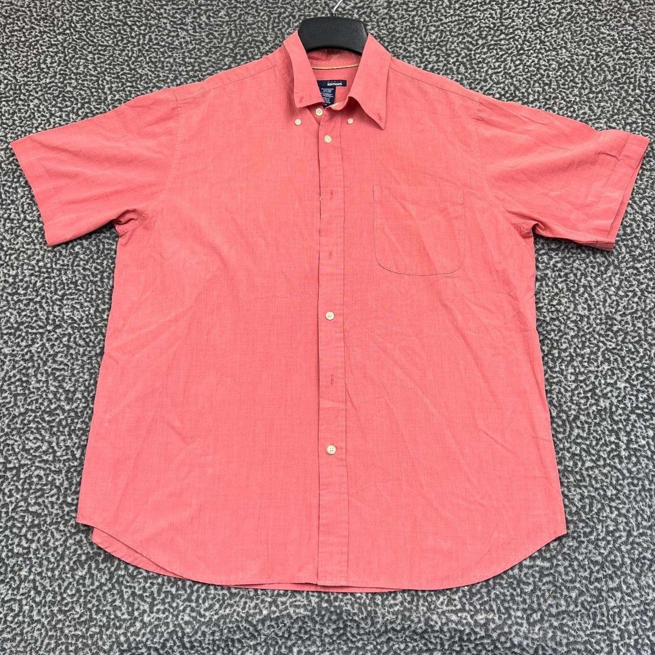 Basic Editions Basic Editions Shirt Men Button Down Short Sleeve Pocket L Size US L / EU 52-54 / 3 - 1 Thumbnail