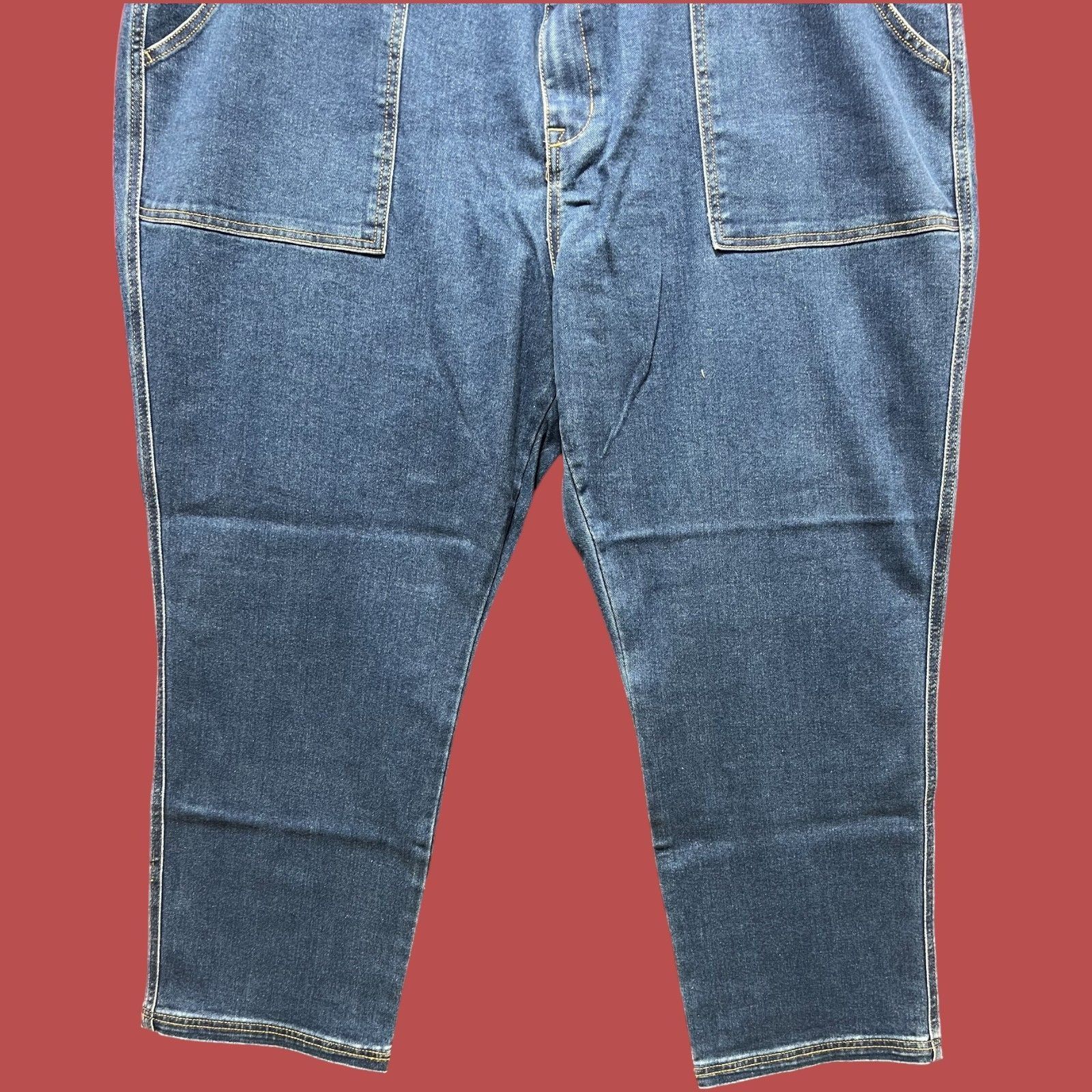 Other Knox Rose - Women's High Waist Stretch Pants - Blue - 3X Size 42" / US 20 - 14 Thumbnail